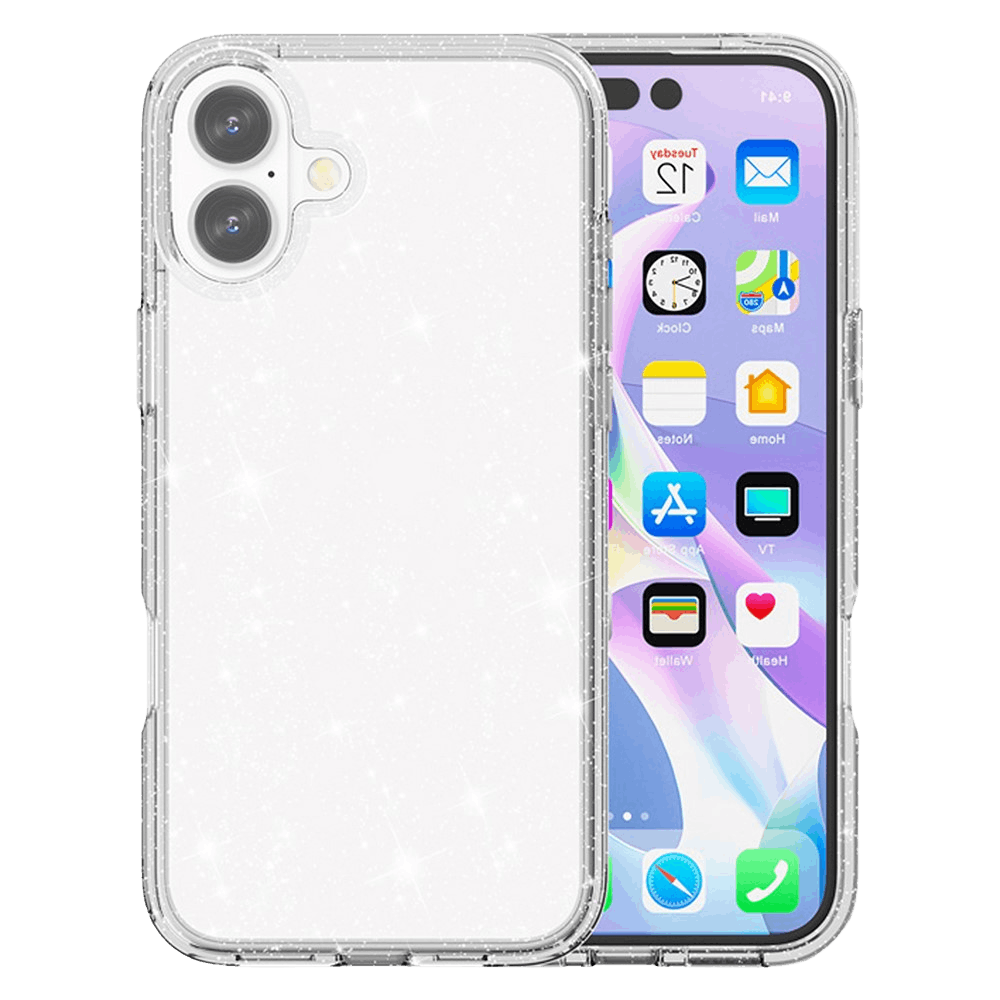 Mocaa Apple iPhone 17 Glitz Beschermhoesje Transparant