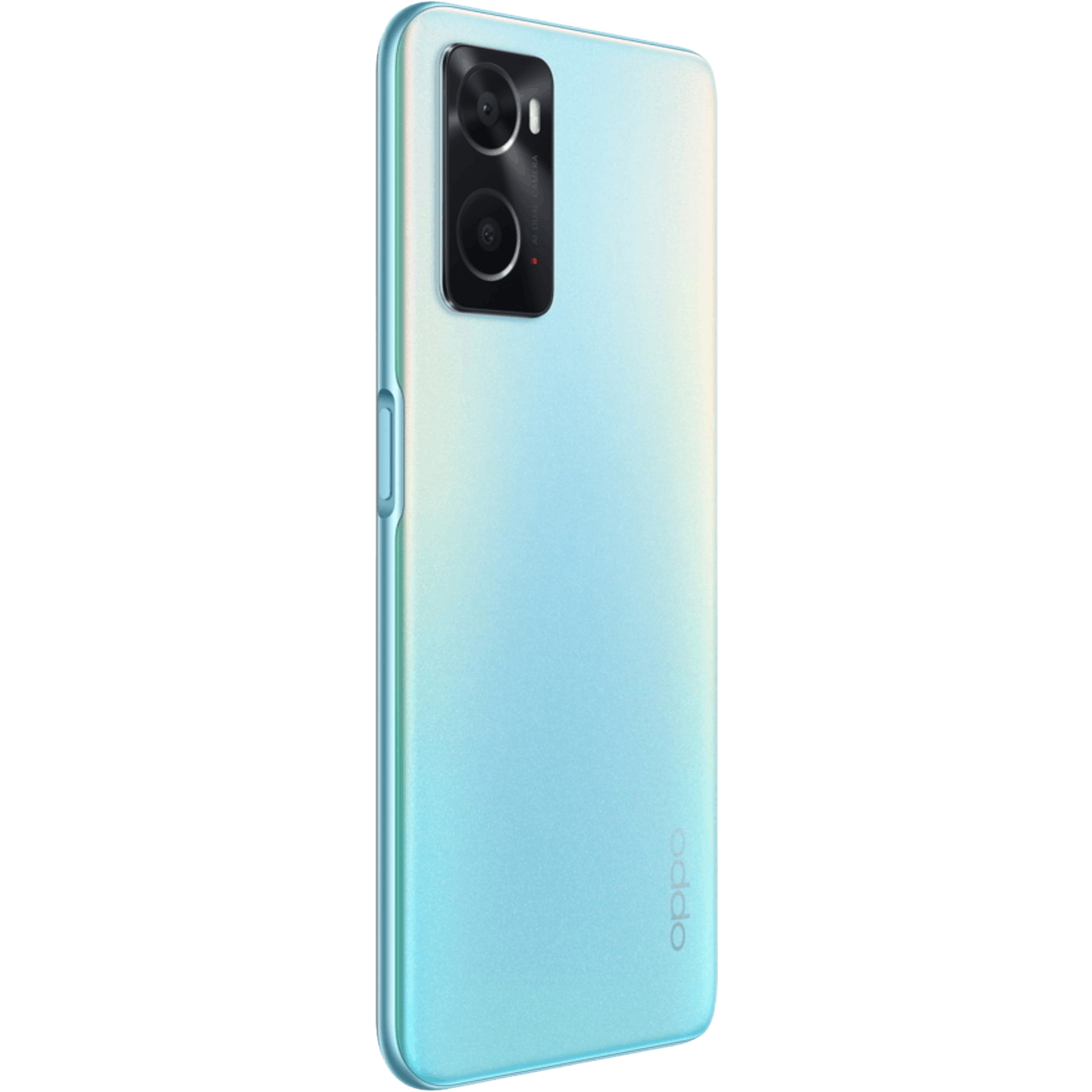 OPPO A76 Glowing Blue - Aanzicht vanaf rechts