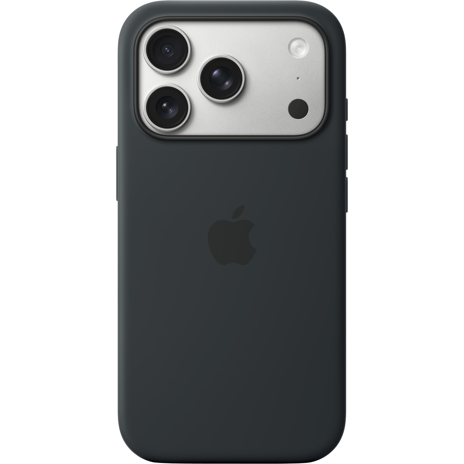 Apple iPhone 17 Pro Max Siliconen MagSafe Hoesje Zwart - Voorkant