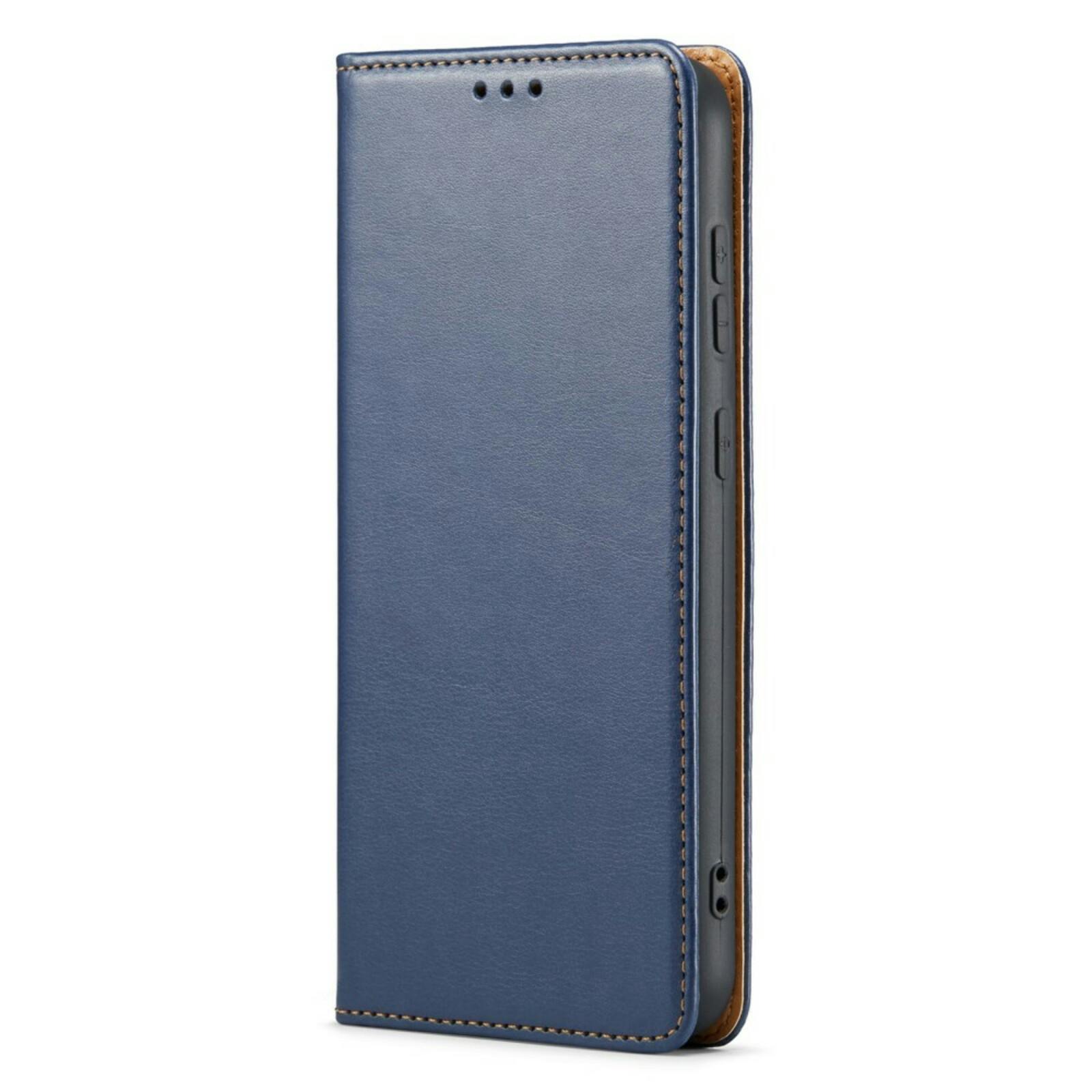 Fierre Shann Samsung Galaxy S24 Slim Wallet Hoesje Blauw