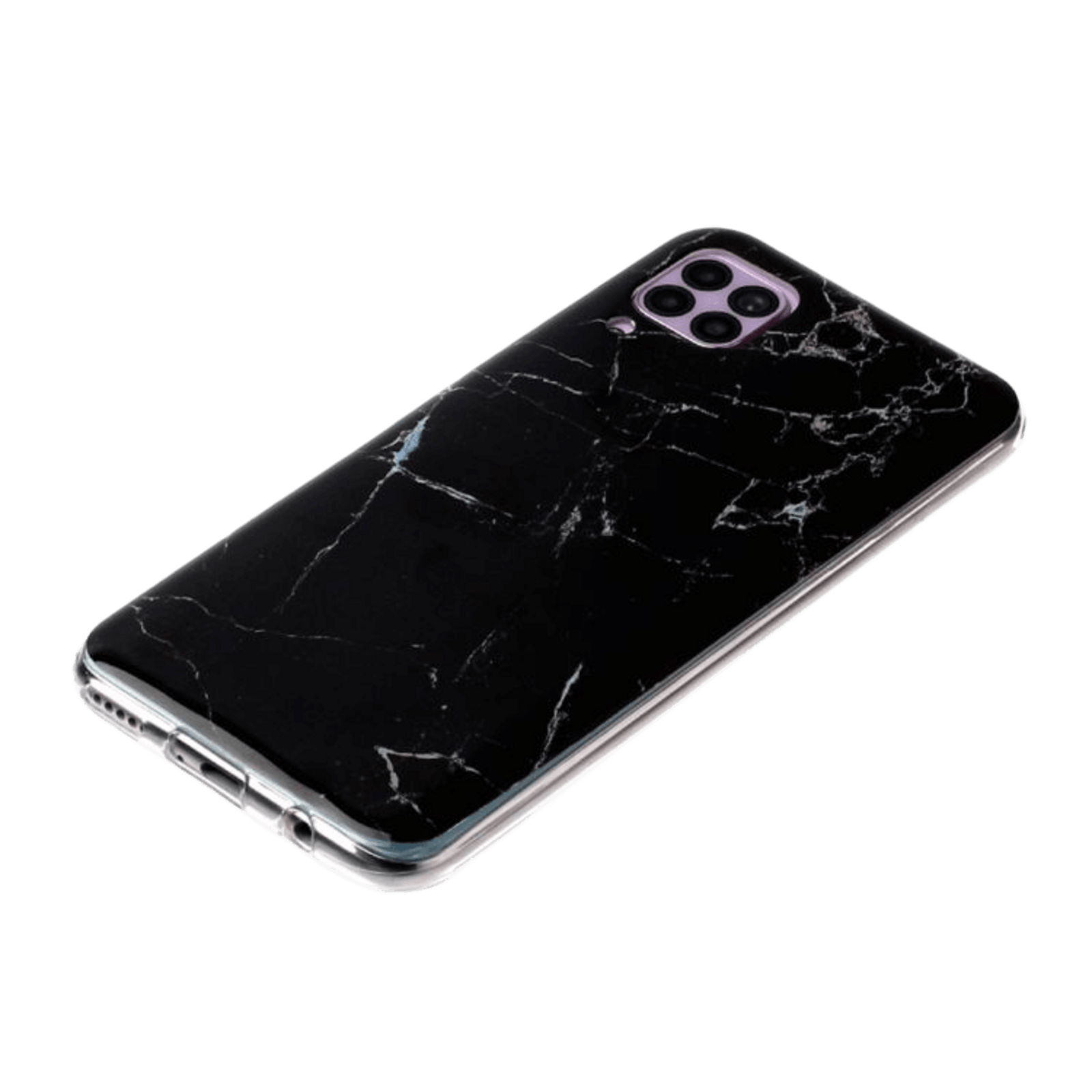 Mocaa Huawei P40 Lite zwart marmer telefoonhoesje Zwart