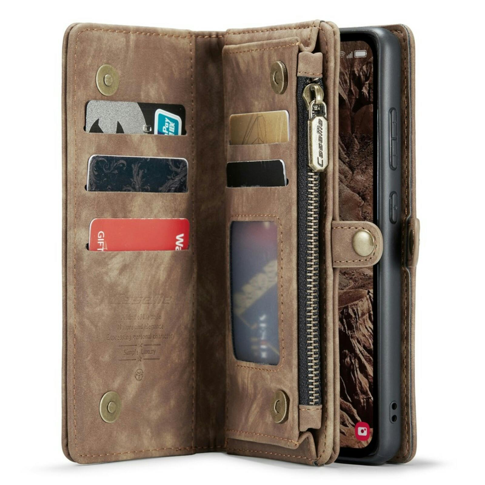 Caseme Samsung A55 Vintage Wallet Hoesje Bruin