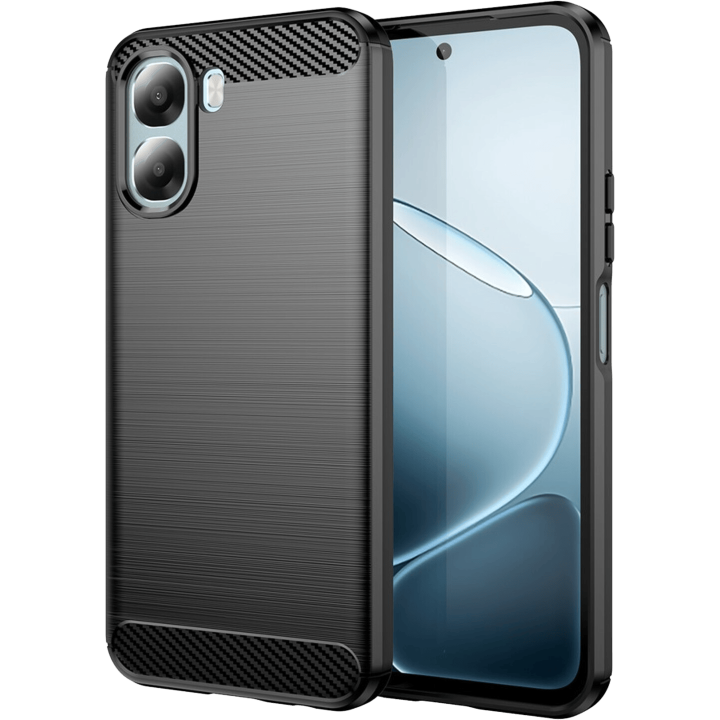 Mocaa OPPO A6x Schokbestendig Hoesje Zwart