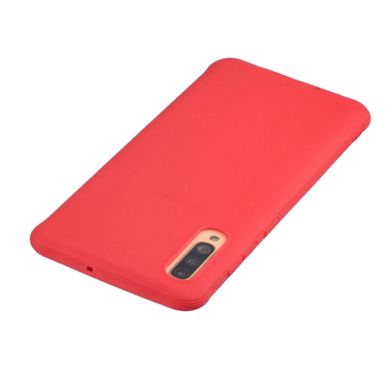Comfycase Galaxy A70 Hoesje Anti-Shock Mat Samsung Rood