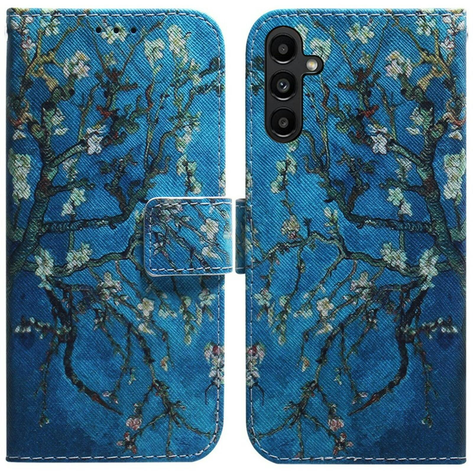 Comfycase Samsung Galaxy A25 Bloesem Bookcase Hoesje Meerkleurig