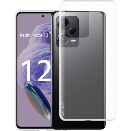 Just in Case Redmi Note 12 Pro+ Siliconen (TPU) Hoesje Transparant - Voorkant