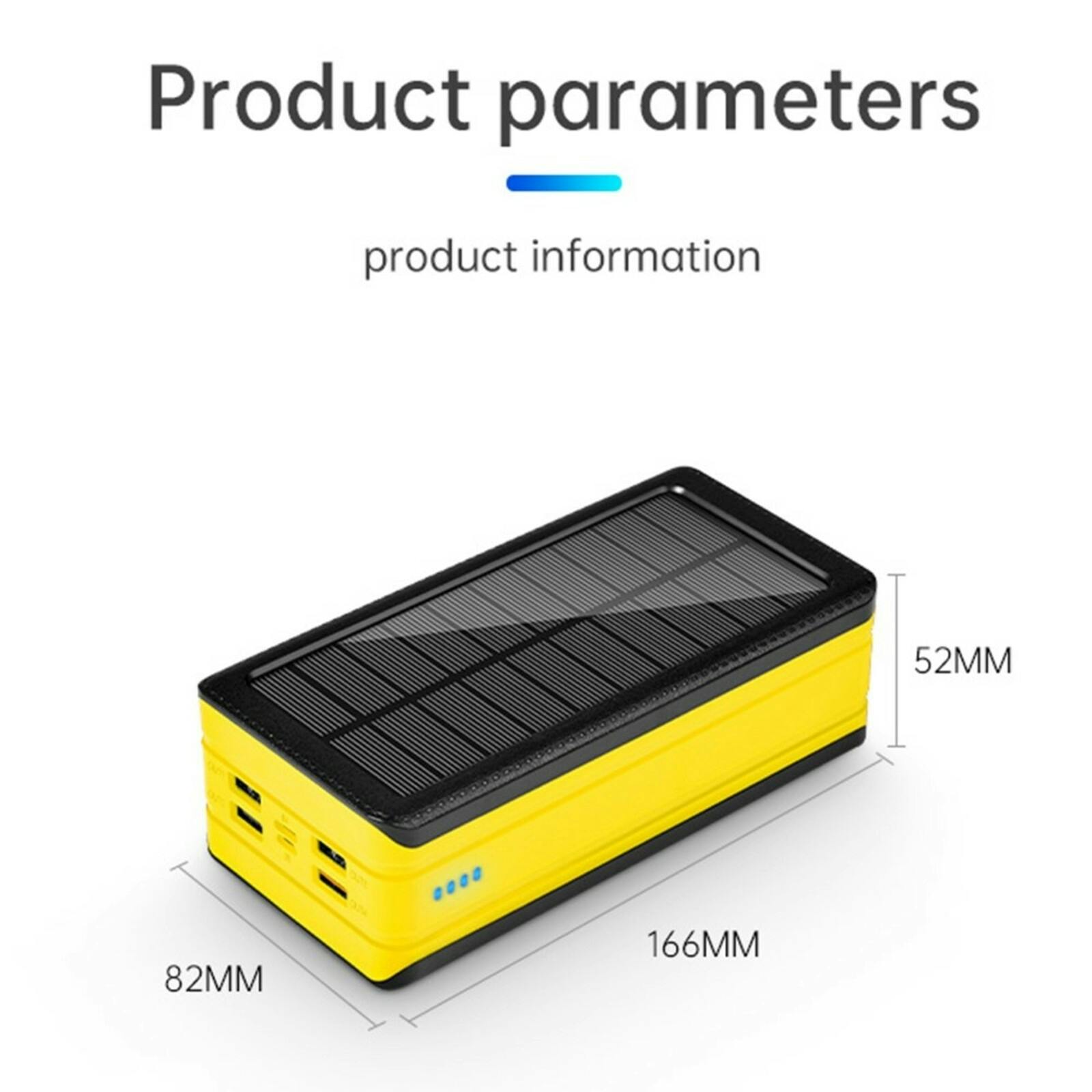 PSOOO 40.000mAh Fast Charging Outdoor Powerbank Geel 40.000 mAh