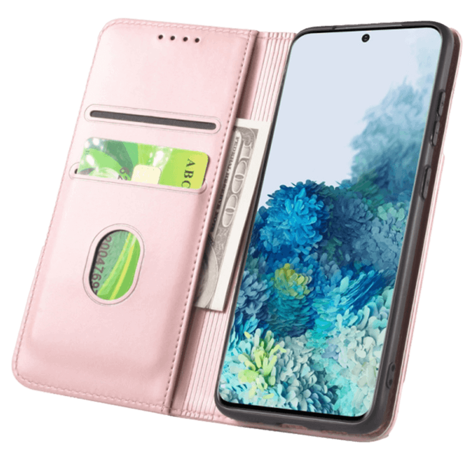 CaseBody Samsung Galaxy S20 Lux Bookcase Hoesje Roségoud