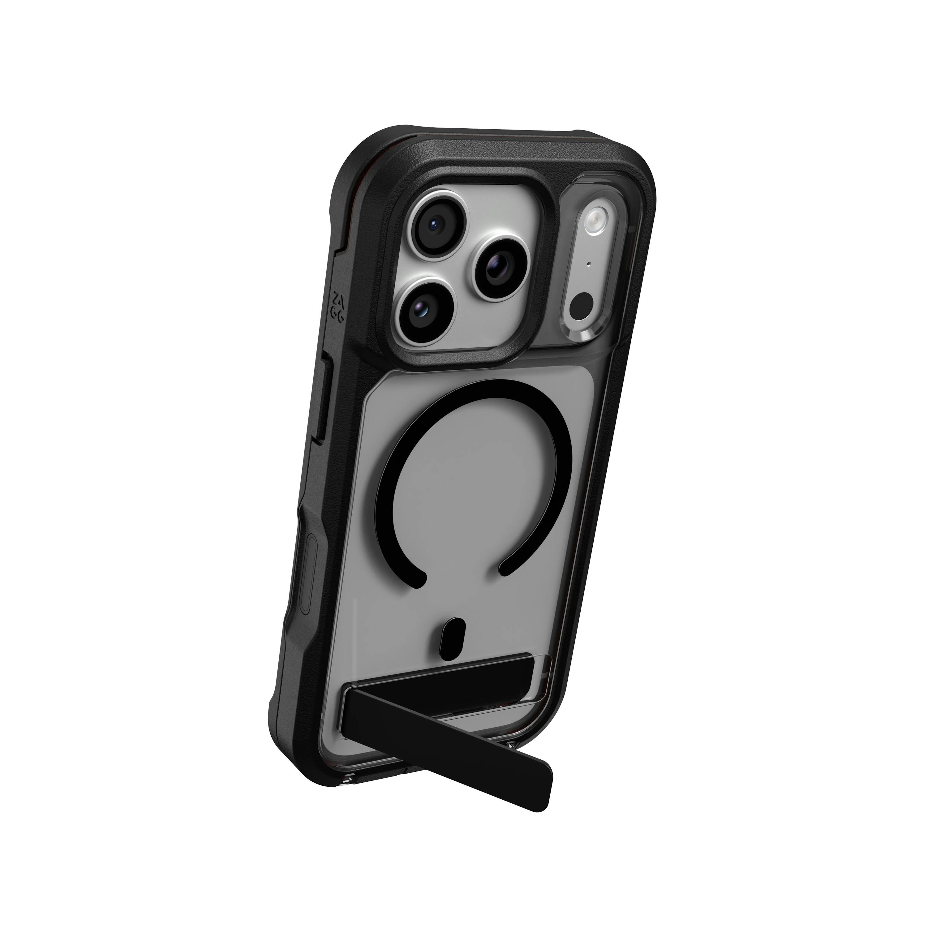 ZAGG iPhone 17 Pro Max / 18 Pro Max Rainier MagSafe Hoesje met Kickstand Zwart