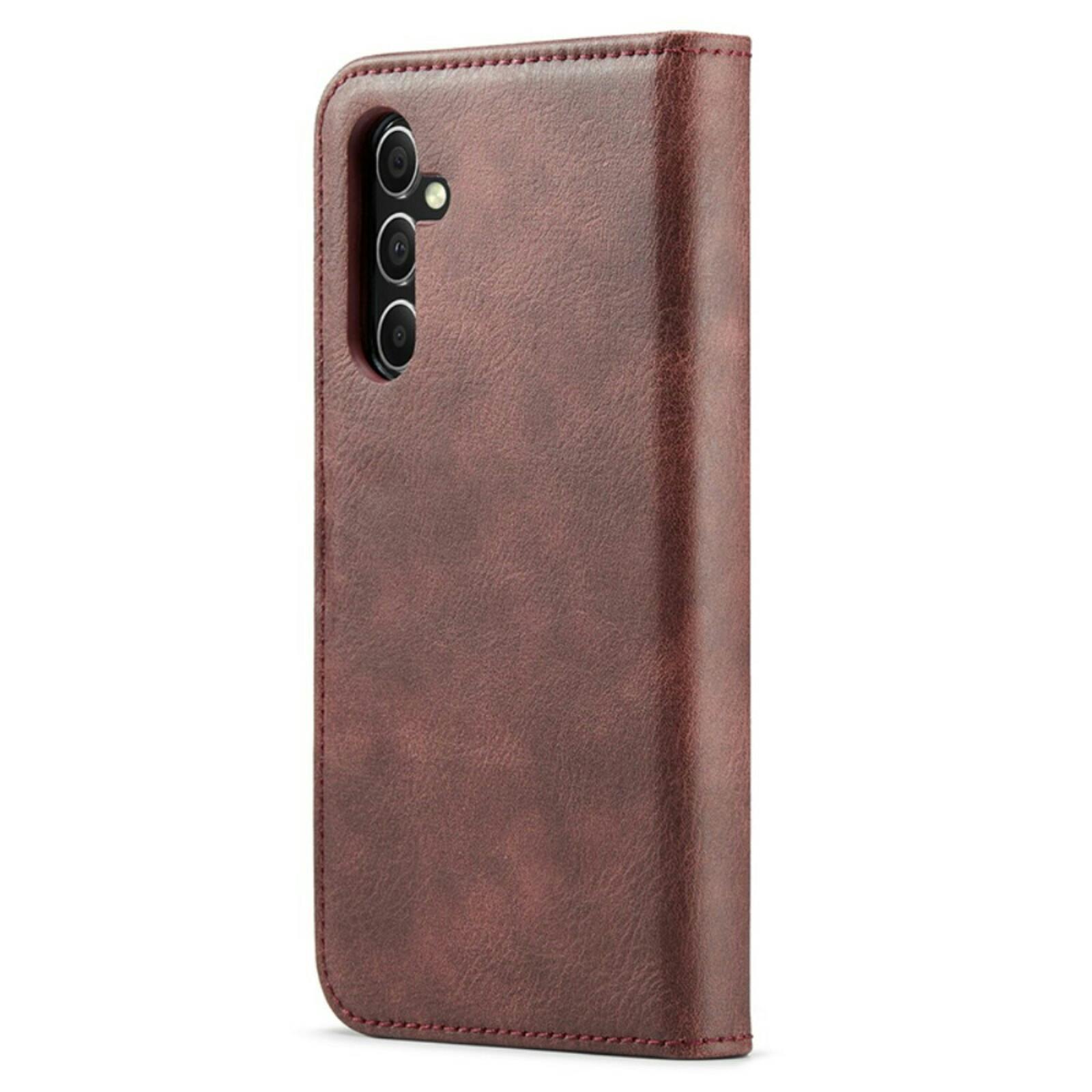 DG.MING Samsung S23 FE Lederen 2-in-1 Wallet en Hoesje Rood