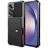 Just in Case Galaxy A54 Magnetische Kaarthouder Hoesje Zwart - Voorkant & achterkant