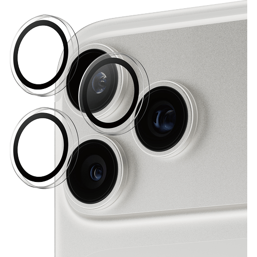 PanzerGlass iPhone 17 Pro (Max) Hoops Camera Lens Protector - Voorkant