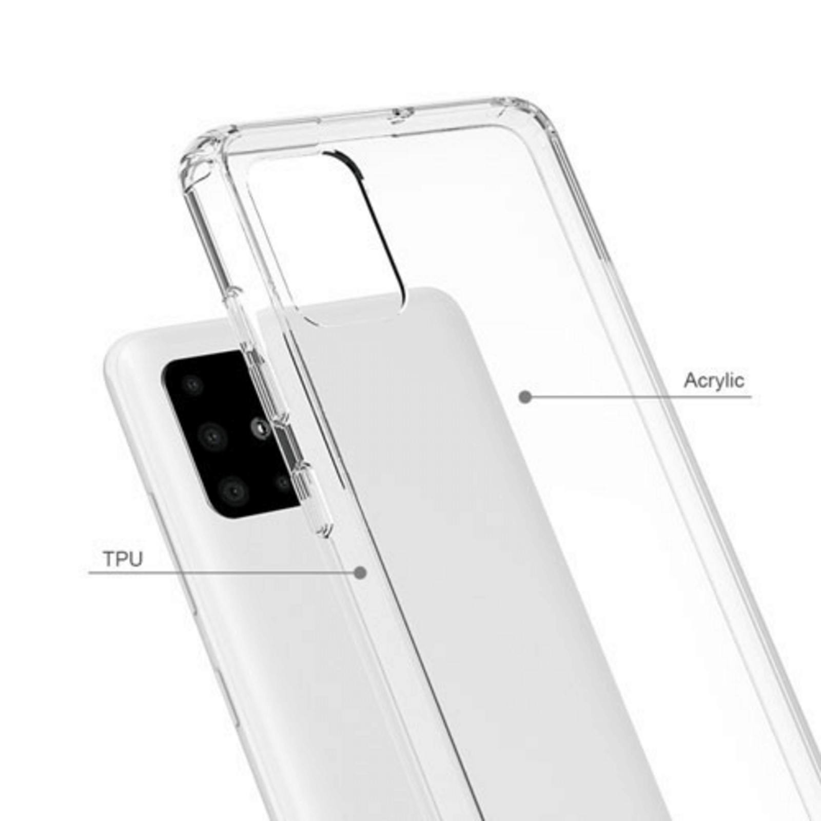 CaseBody Samsung Galaxy A71 Clear Guard Hoesje Transparant