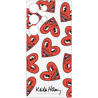 Samsung Galaxy S24 Ultra Keith Haring Card Heart - Achterkant