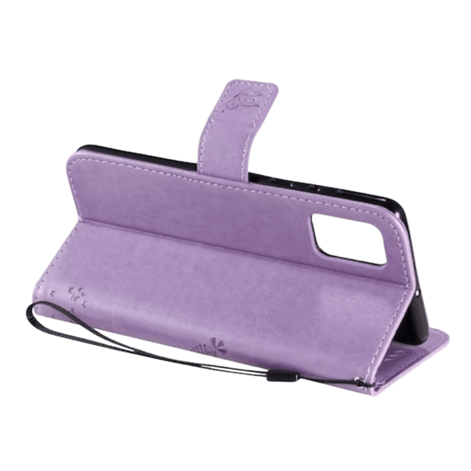 Comfycase Samsung Galaxy A71 Schattig Bookcase Hoesje Paars