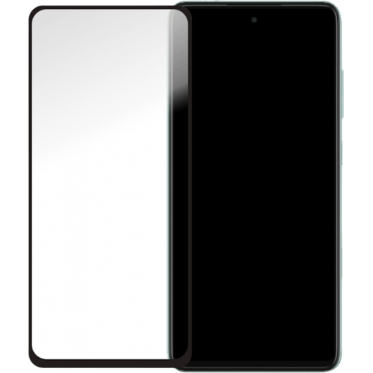 Mobilize Galaxy A52(s)/A53 Zwart Frame Glazen Screenprotector - Voorkant