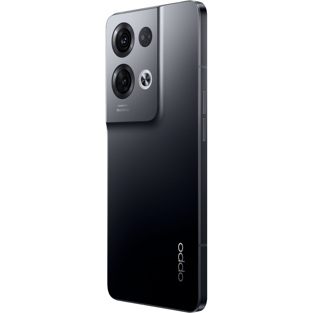 OPPO Reno8 Pro 5G Glazed Black - Aanzicht vanaf links