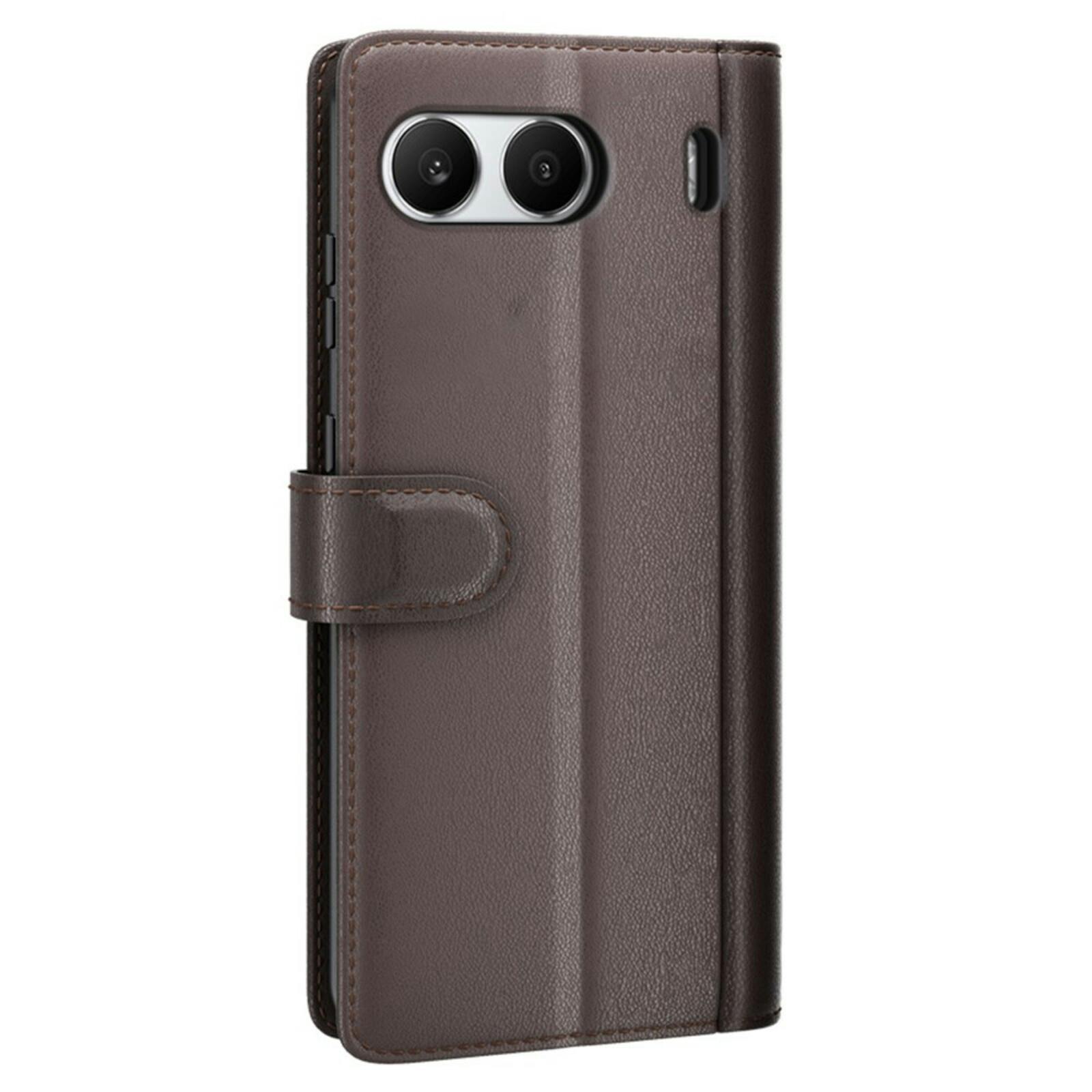 Fonexio OnePlus Nord 4 Luxe Lederen Book Case Bruin