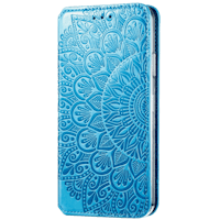 Mocaa Samsung Galaxy S20 FE Magnetic Mandala Wallet Blauw