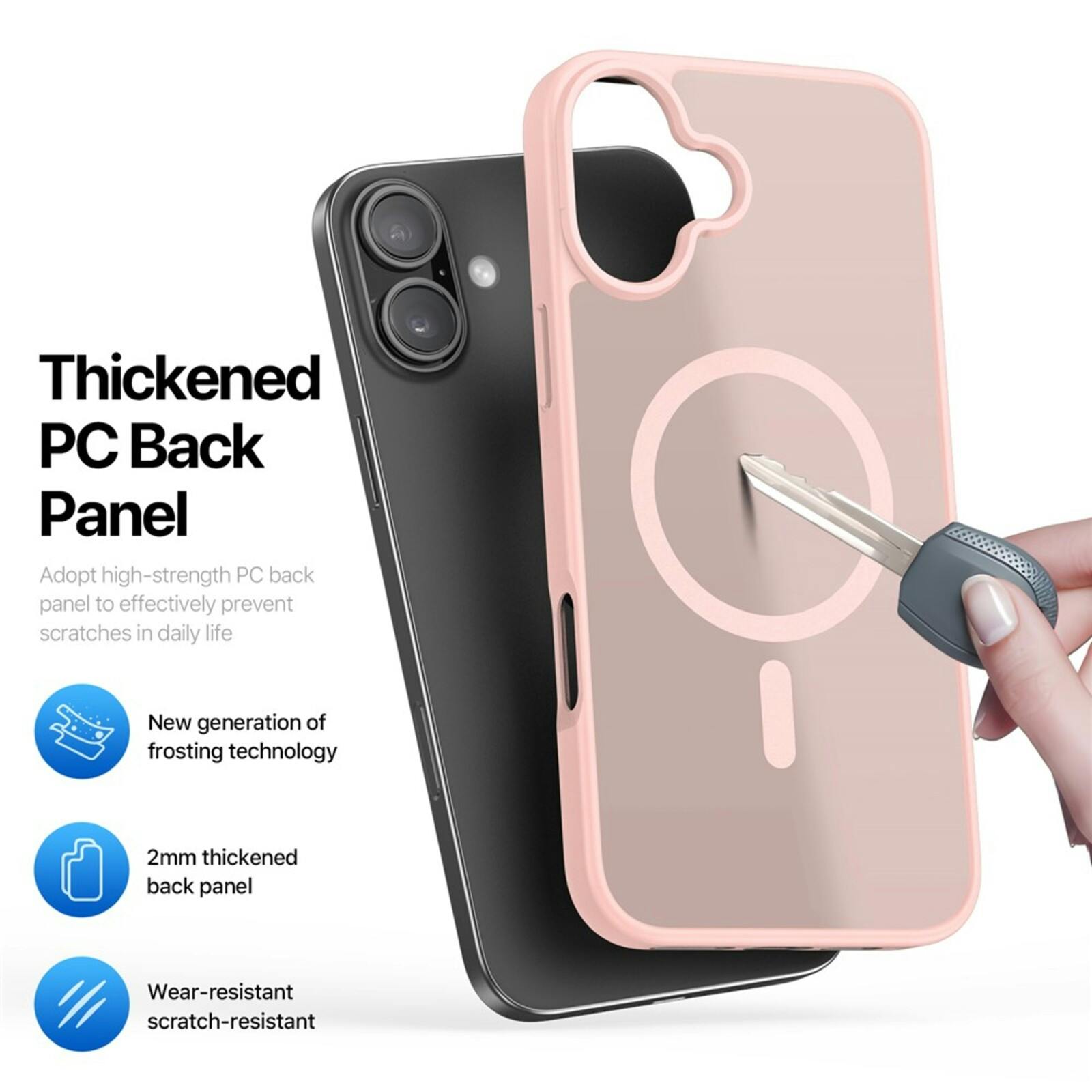 DUX DUCIS Apple iPhone 17 Mat MagSafe Hoesje Roze