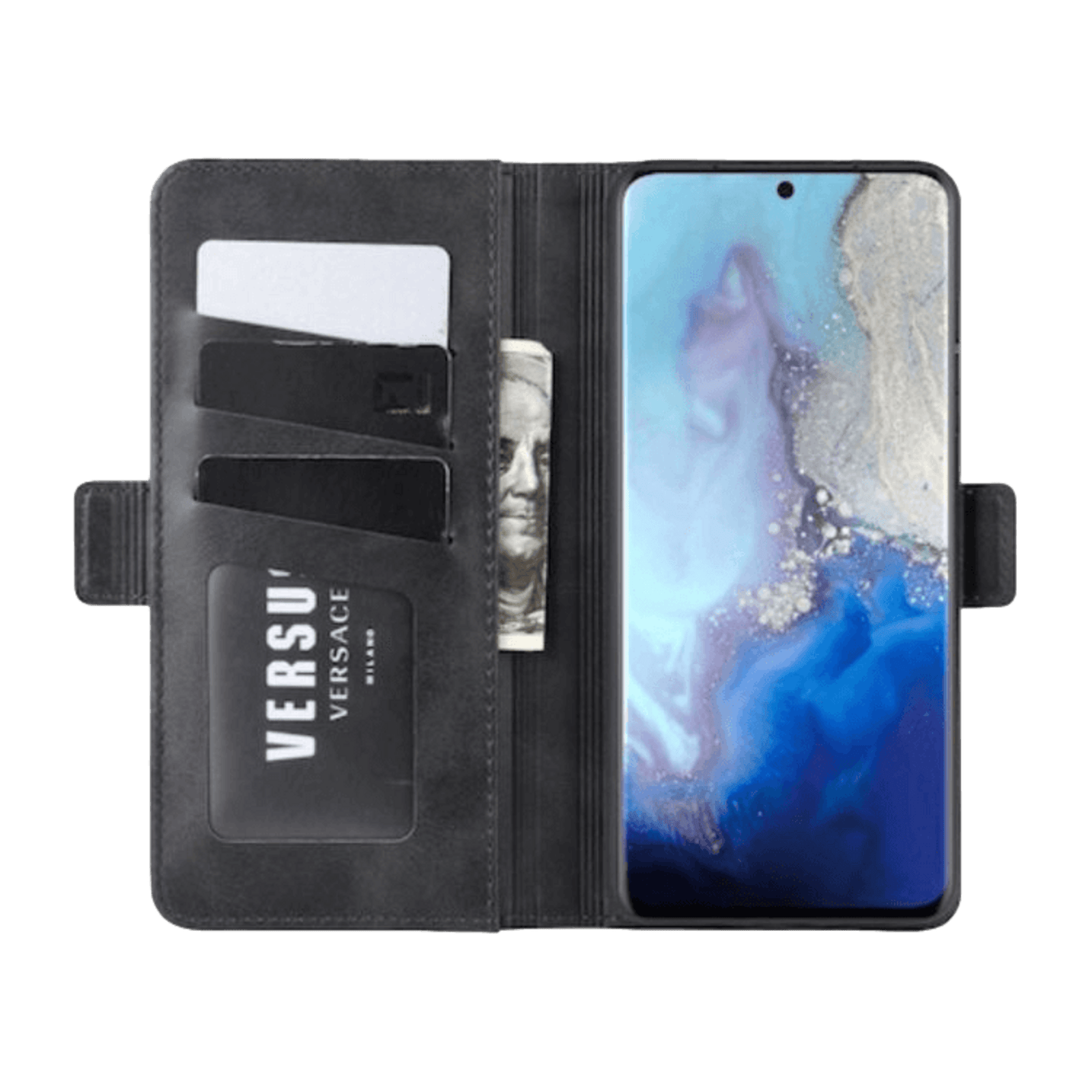 Comfycase Samsung Galaxy S20 Bookcase Beschermhoesje Black