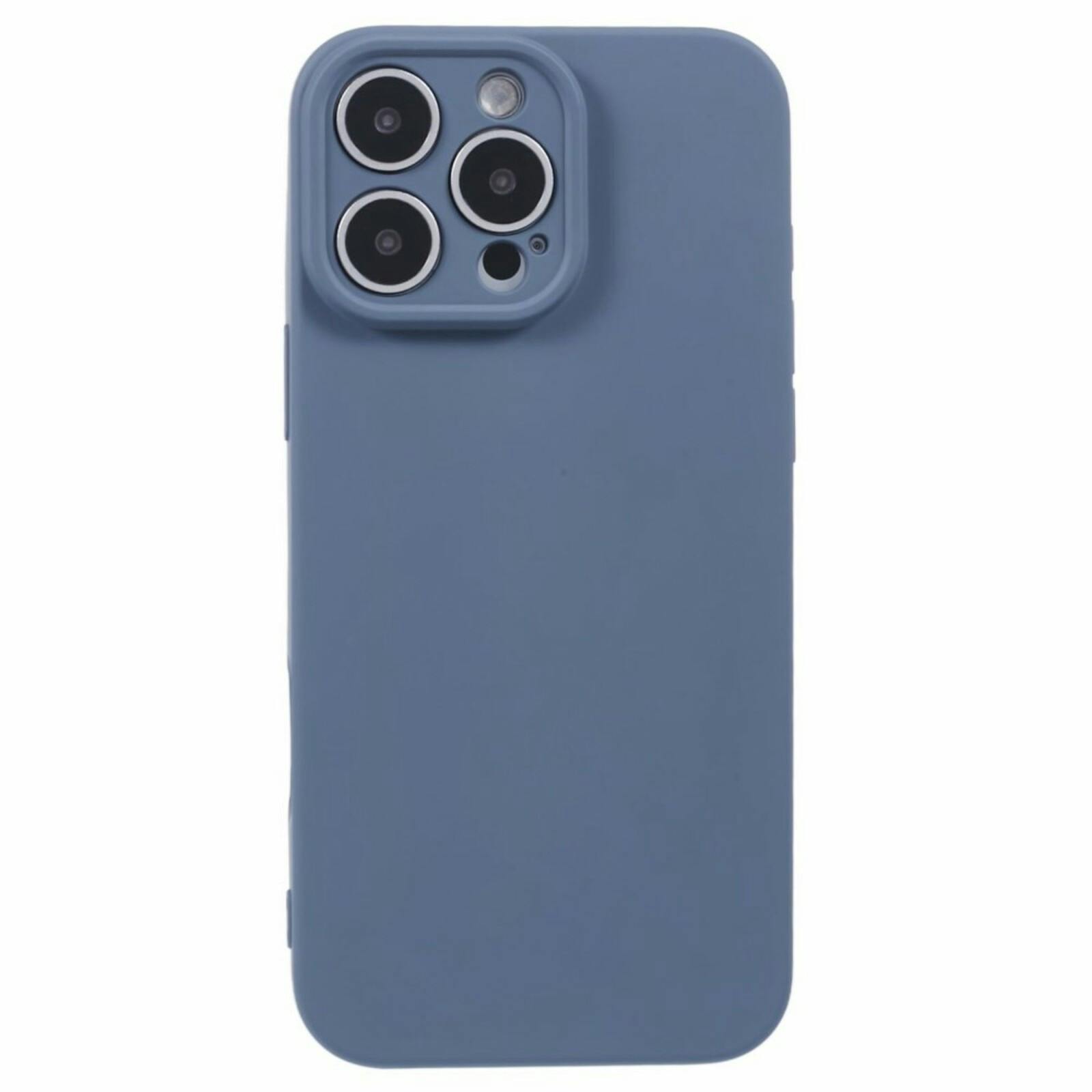Mocaa Apple iPhone 16 Pro Max Lens Protection Hoesje Blauw
