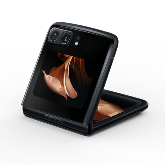 Motorola Razr 2022 Satin Black - Achterkant