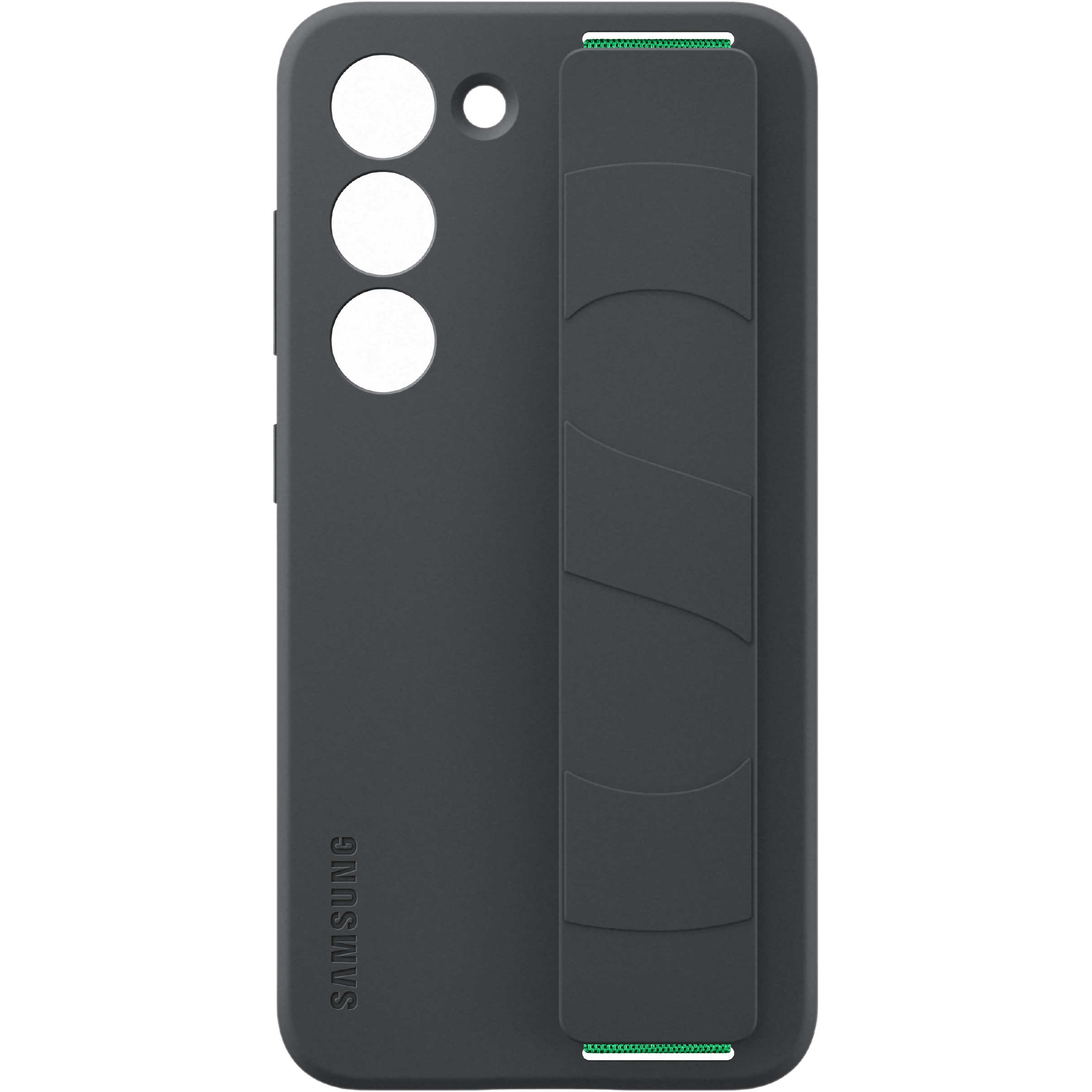 Samsung Galaxy S23 Siliconen Hoesje met Band Zwart