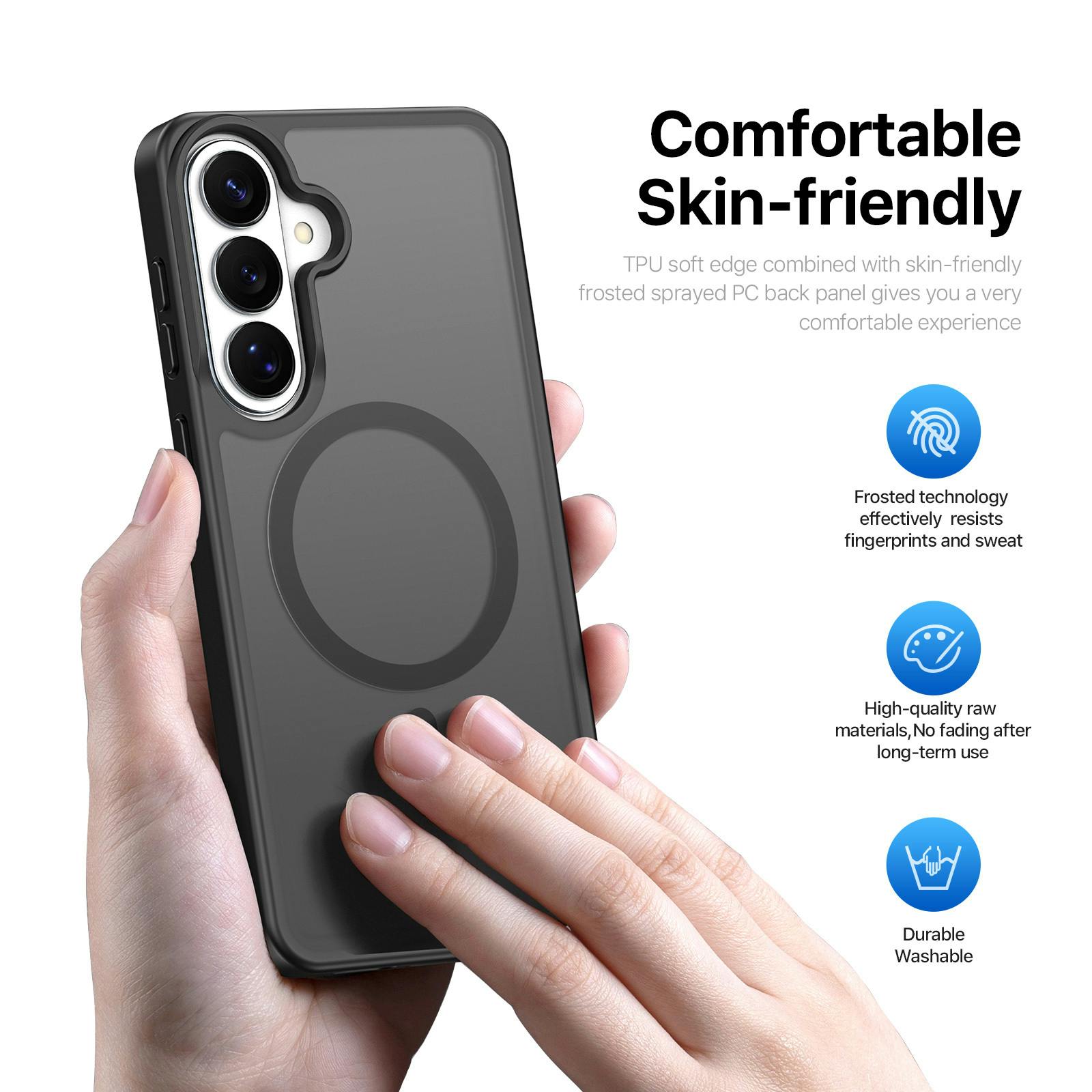 DUX DUCIS Samsung Galaxy S26 Magnetic Mat Hoesje Zwart