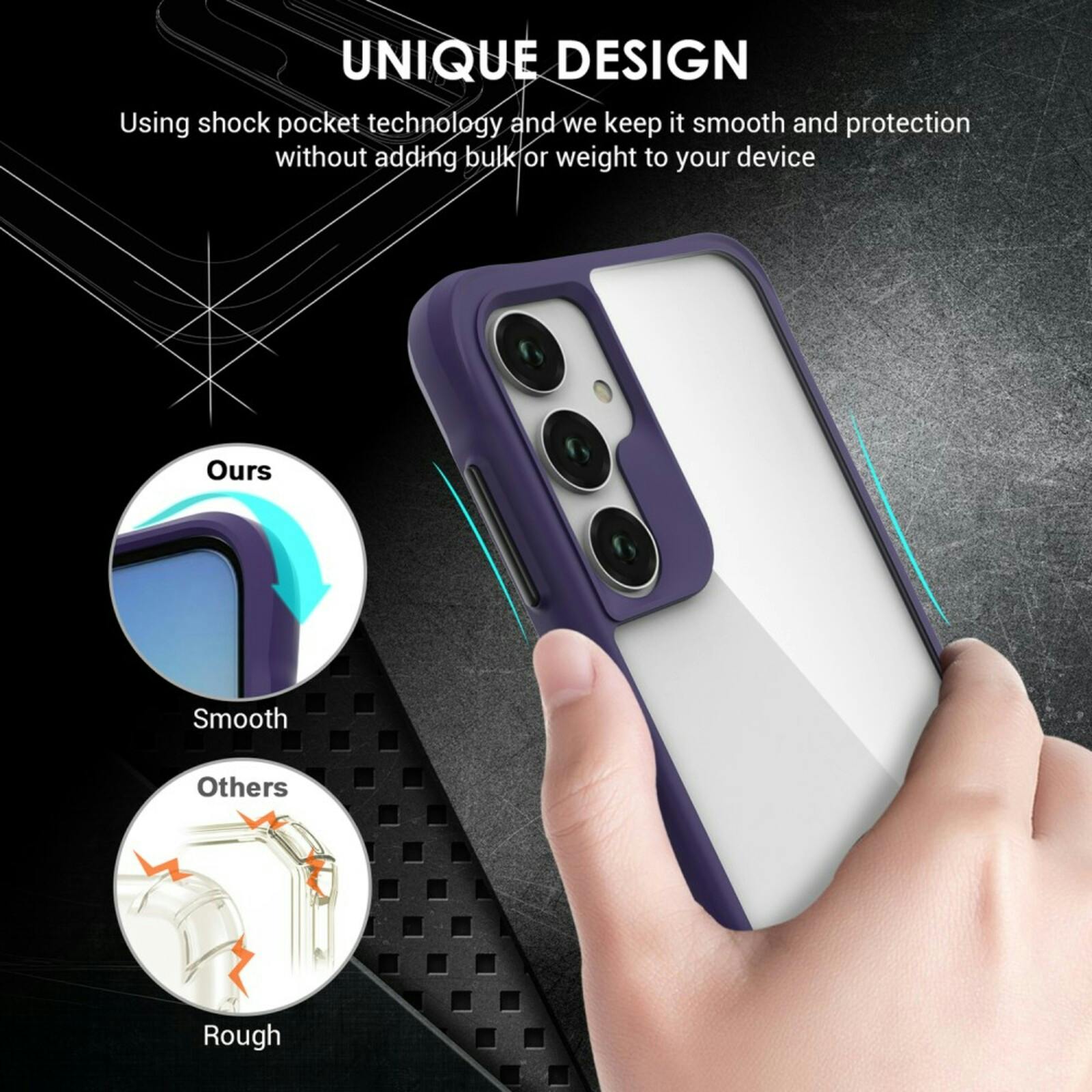 CaseBody Samsung A35 Combat X Beschermhoesje Paars