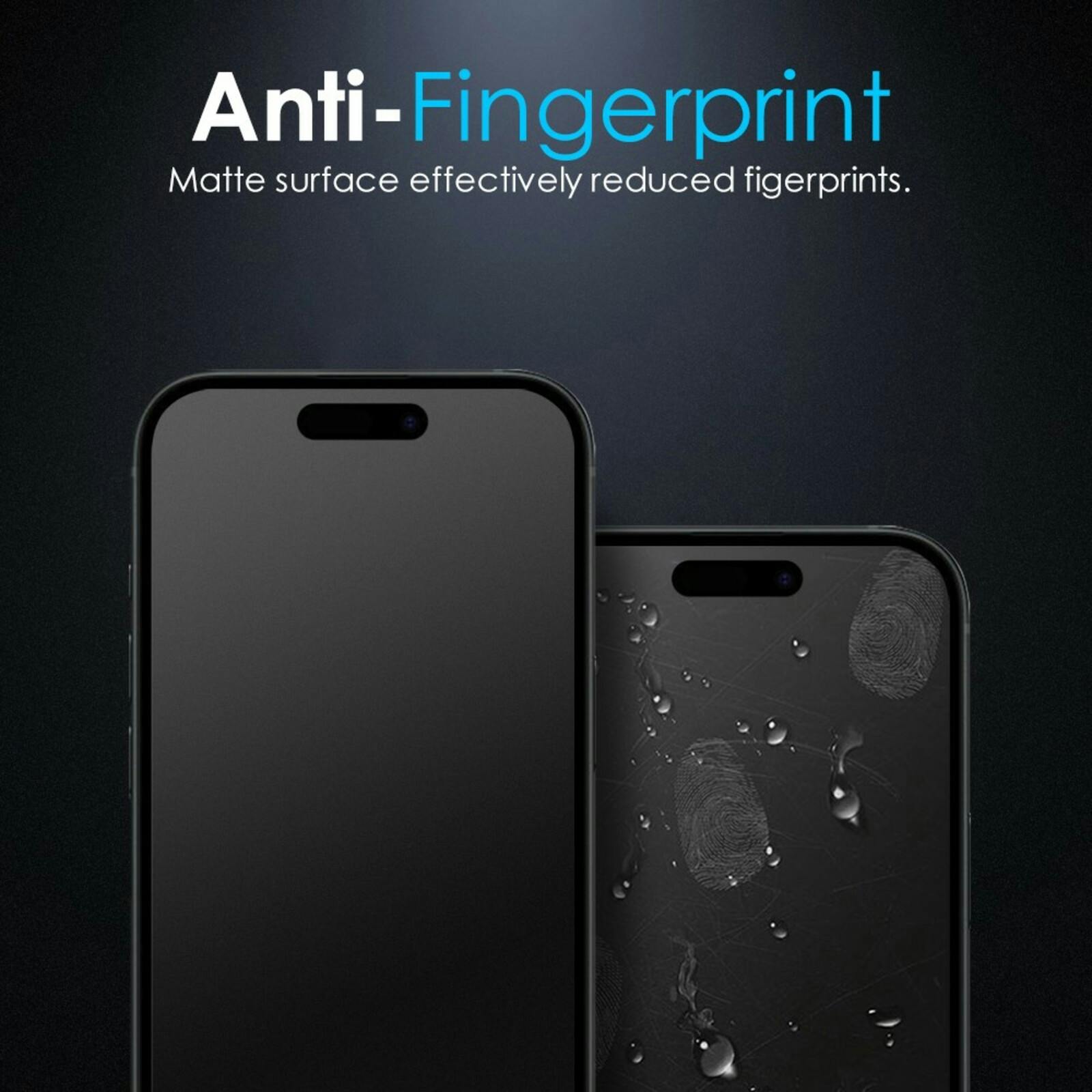 Northjo iPhone 16 A++ Full Screen Anti-Glare Screenprotector Privacy
