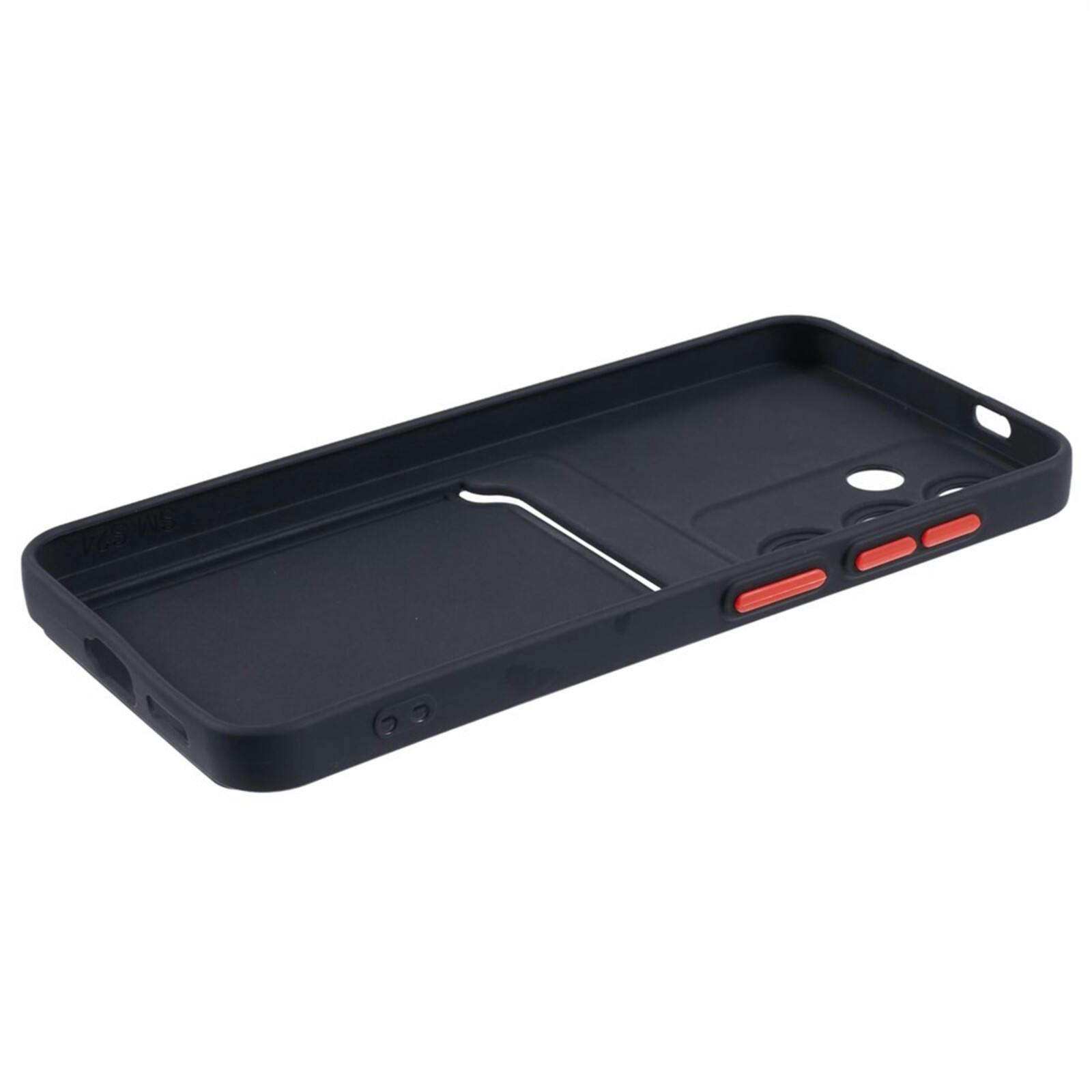 CaseBody Samsung Galaxy A05s Telefoonhoesje met Kaarthouder Zwart