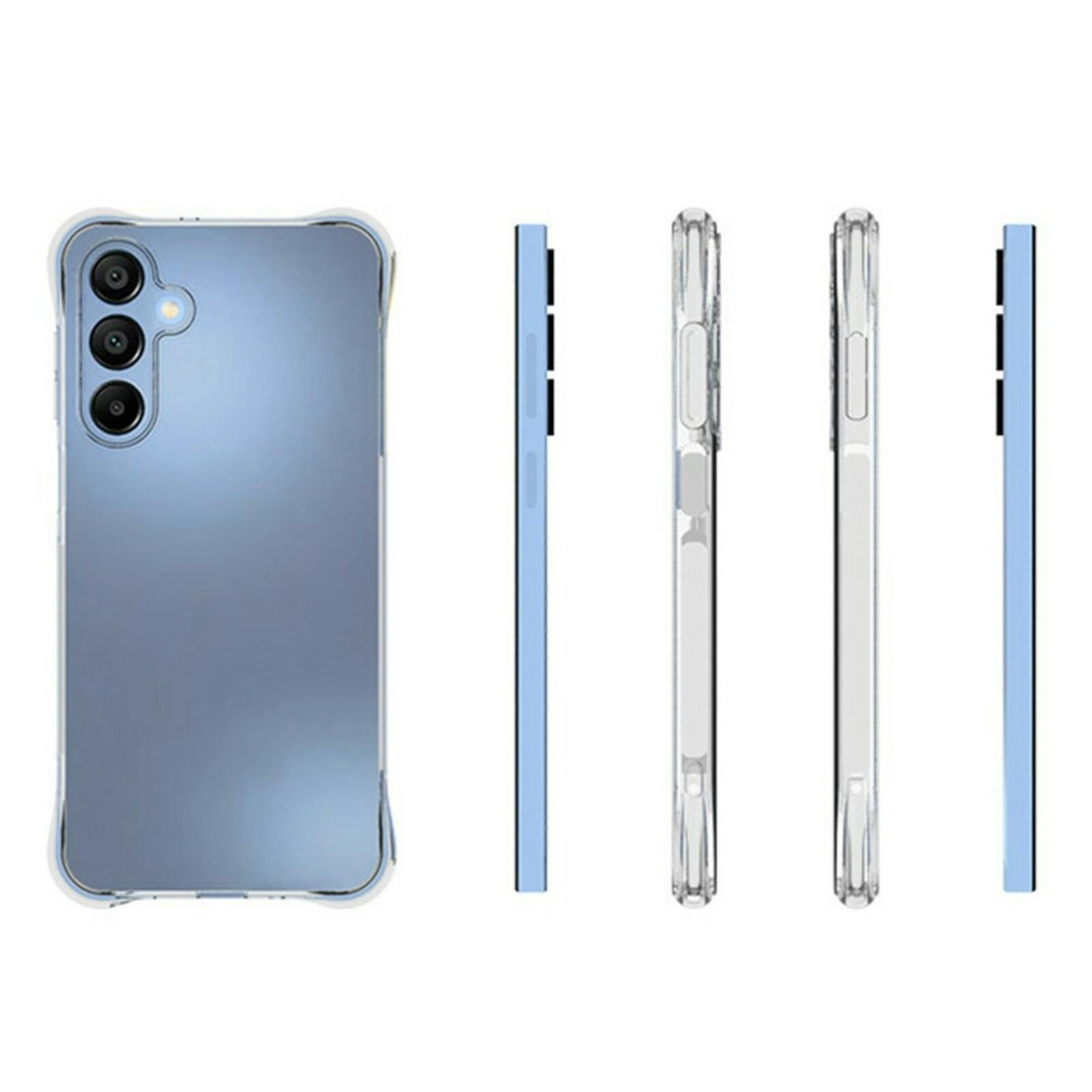 CaseBody Samsung Galaxy A16 Shockproof Hoesje Transparant