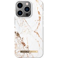 Ideal of Sweden iPhone 14 Pro Fashion Hoesje Carrara Gold - Voorkant