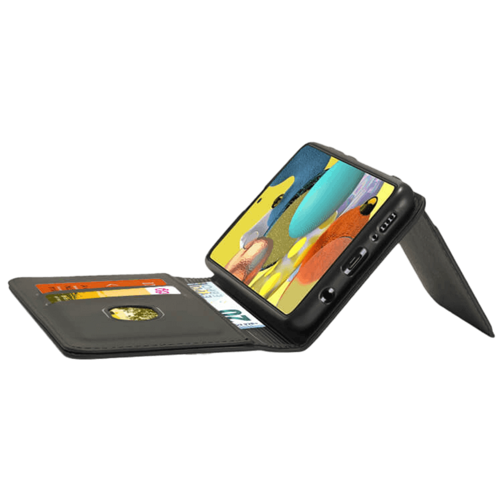 CaseBody Samsung Galaxy A12 Lux Bookcase Hoesje Zwart