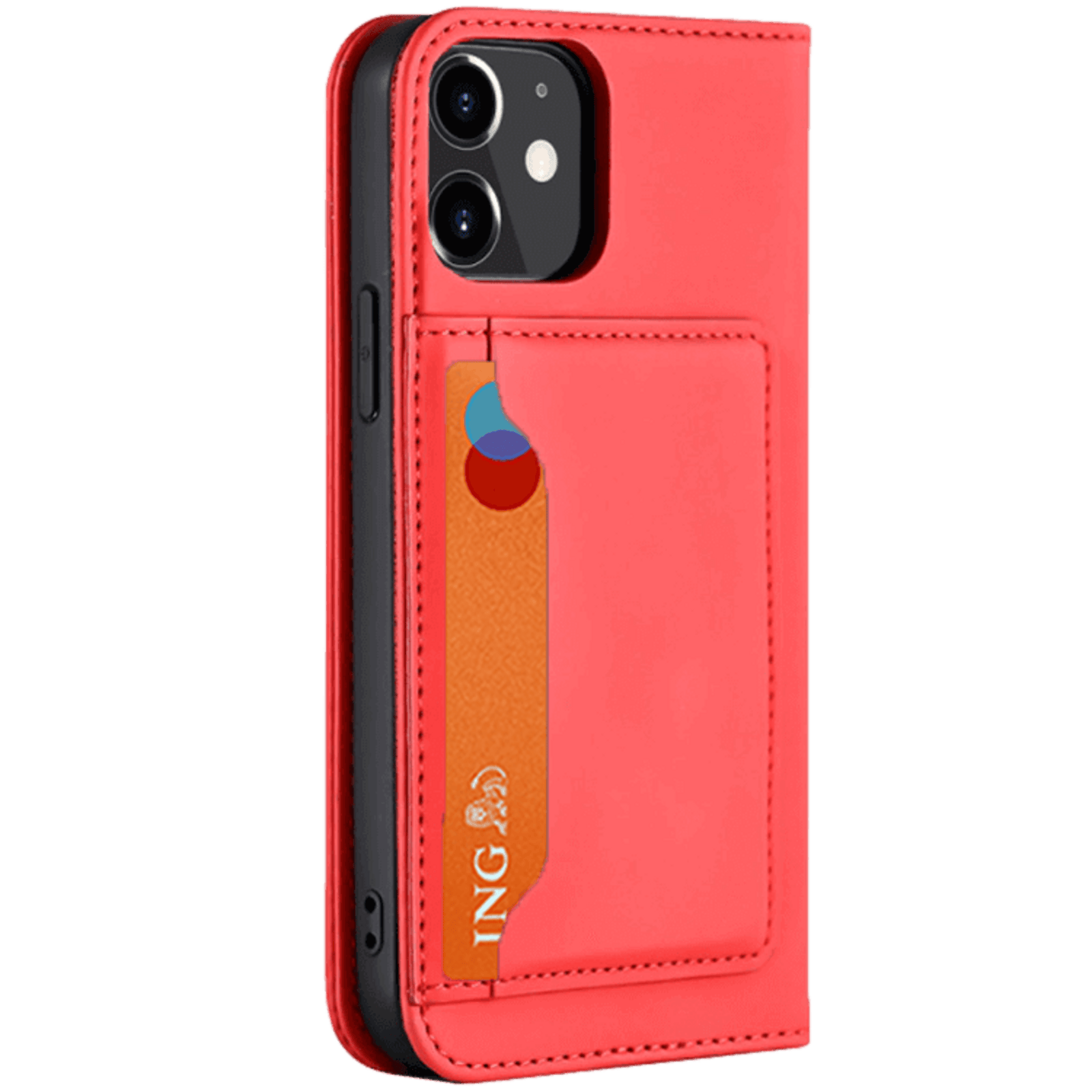 CaseBody iPhone 12 Mini Lux Bookcase Hoesje Rood