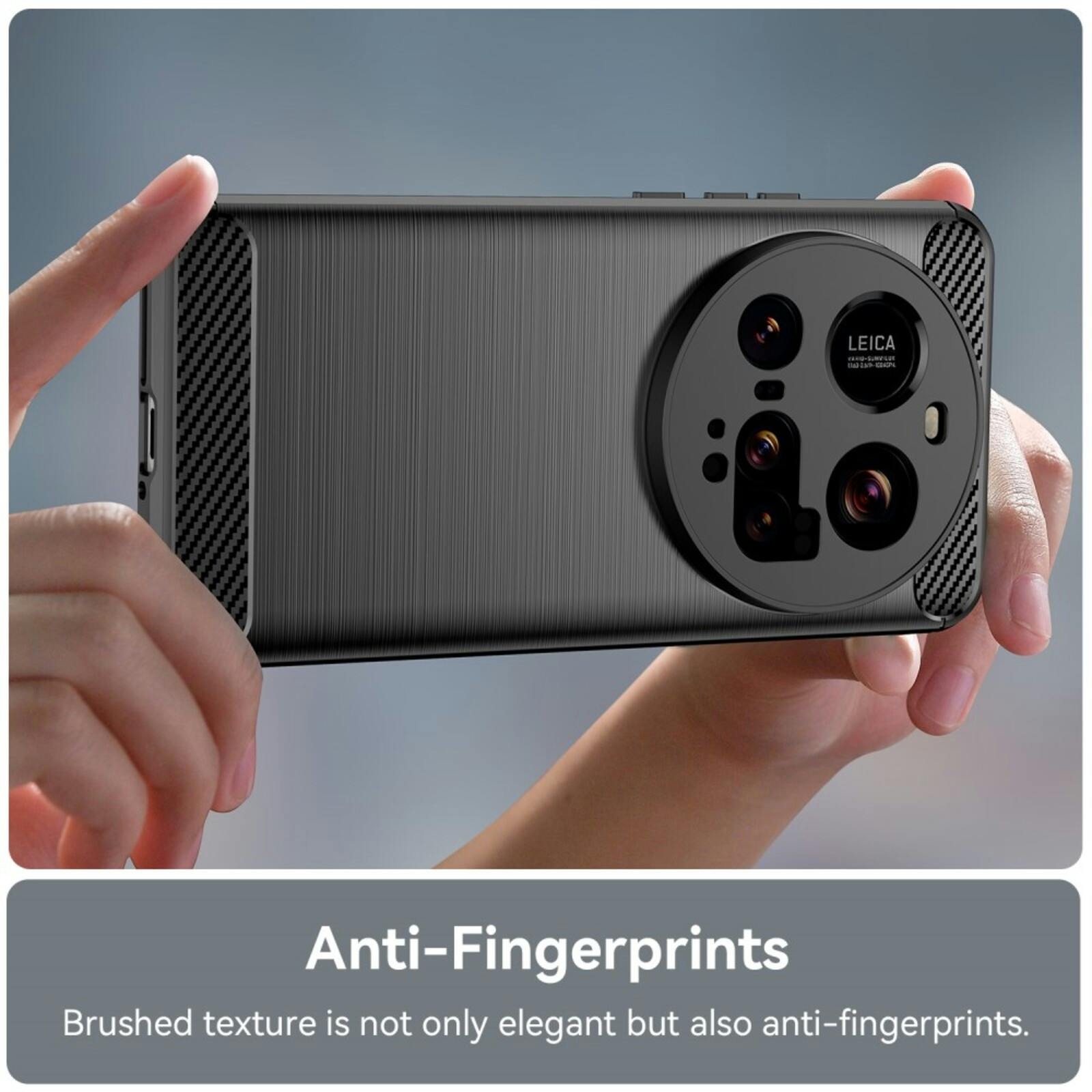 Mocaa Xiaomi 15 Ultra Brushed Hoesje Zwart