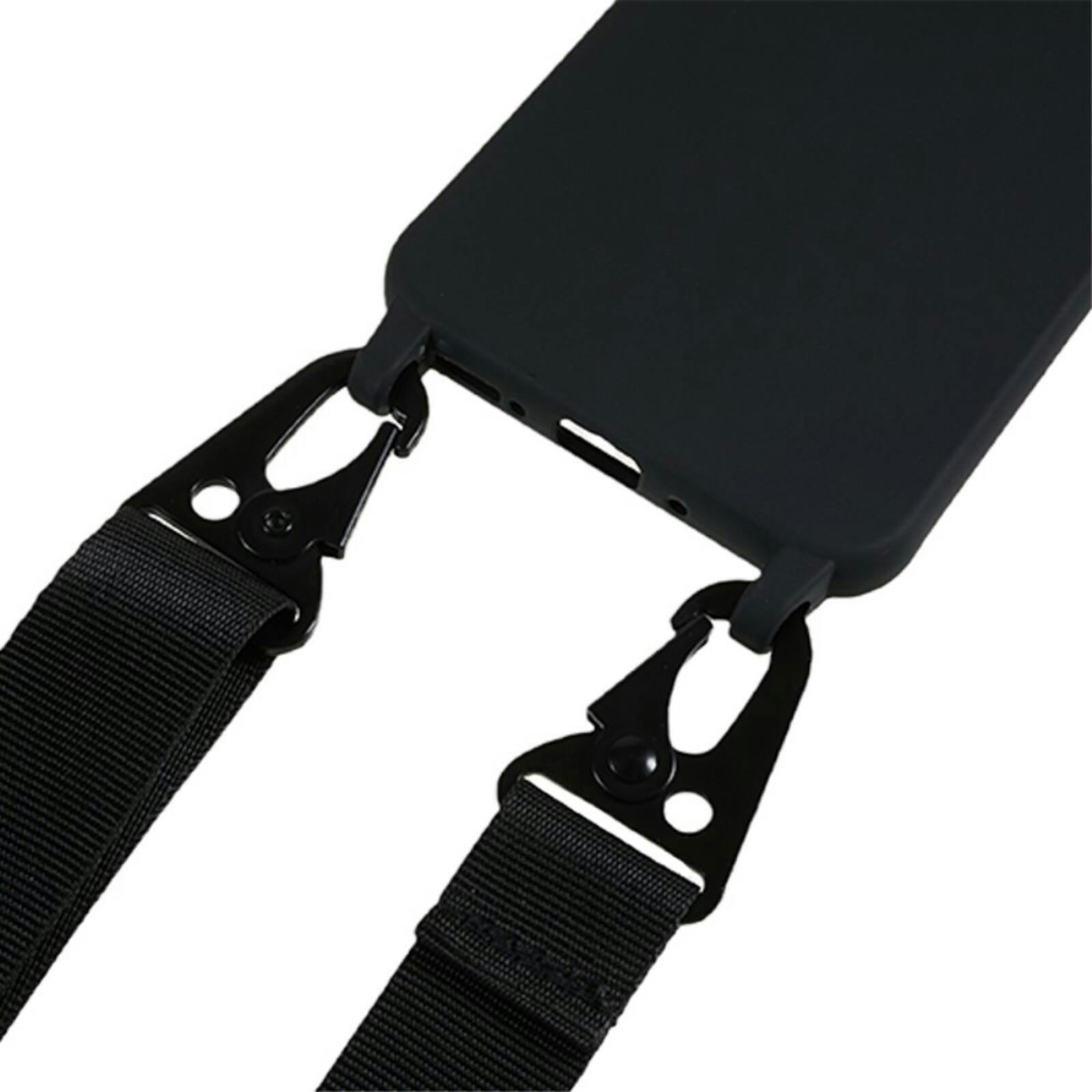 Mocaa Samsung Galaxy A35 Hoesje met Verstelbaar Koord Zwart