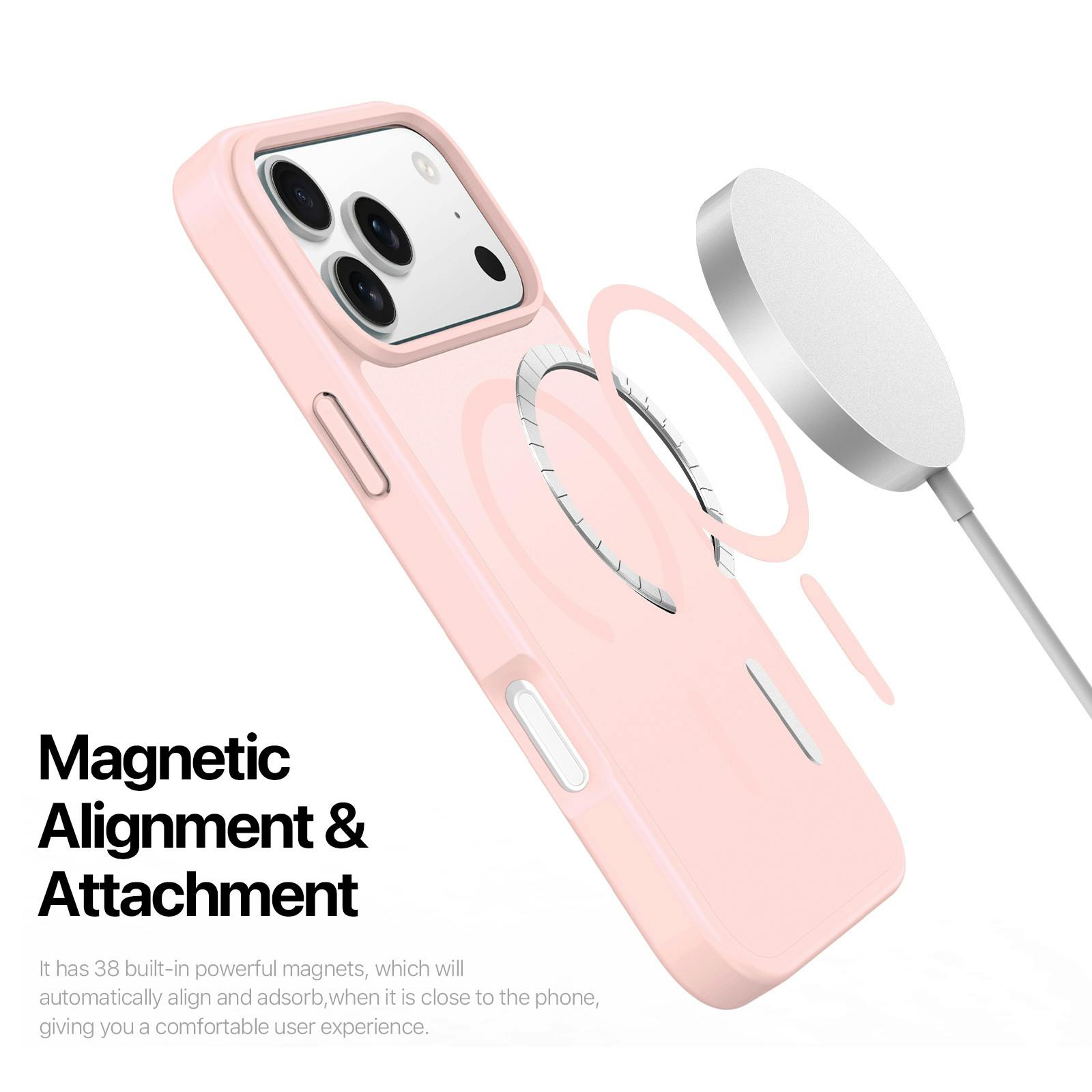 DUX DUCIS iPhone 17 Pro / 18 Pro Mat MagSafe Hoesje Roze