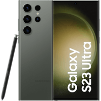 Samsung Galaxy S23 Ultra 5G Green - Voorkant & achterkant met abonnement