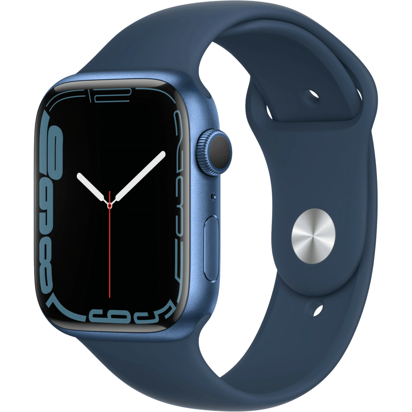 Apple Watch Series 7 45mm Abyss Blue - Voorkant
