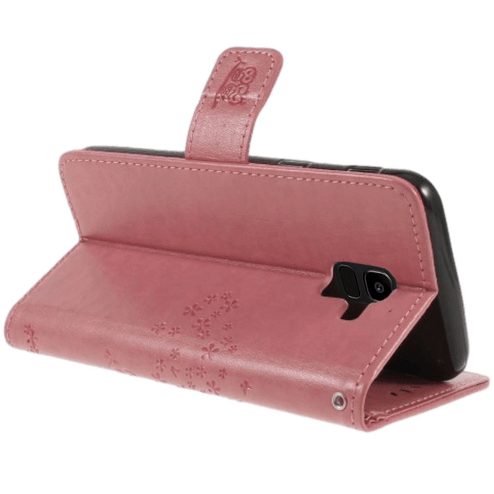 Comfycase Samsung Galaxy J6 Bookcase Hoesje Uiltjes Roze