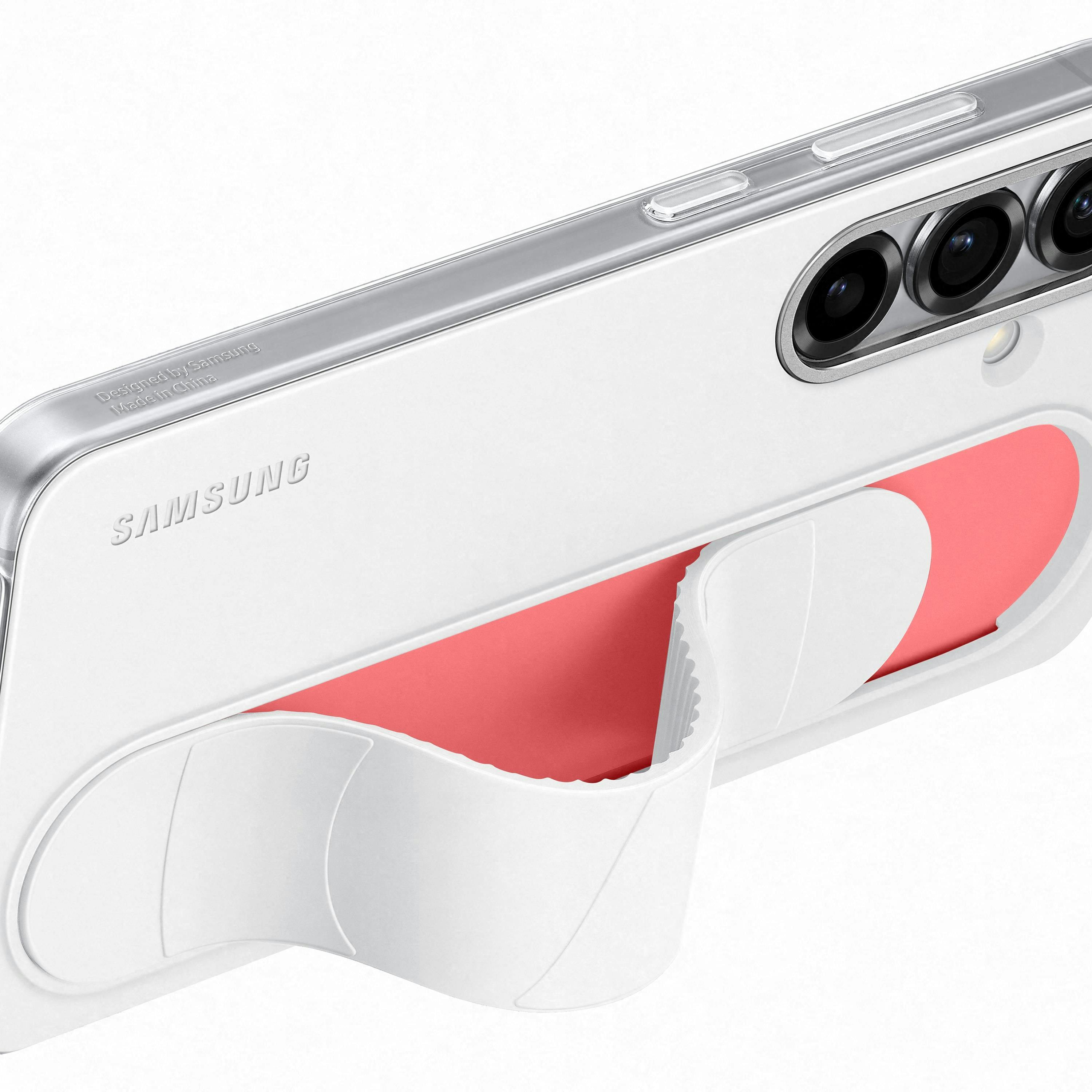 Samsung Galaxy S25 Standing Grip Hoesje Wit