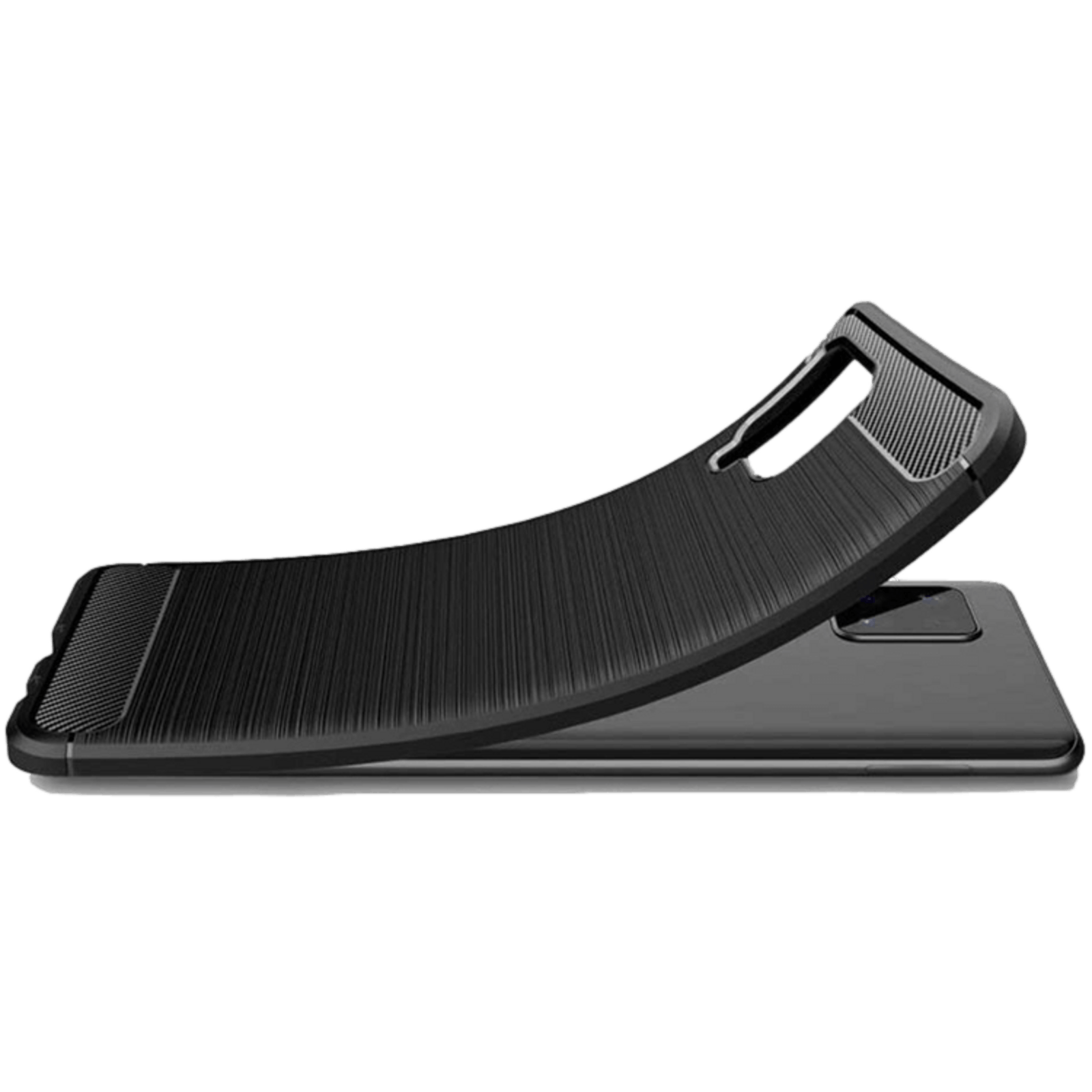 Mocaa Samsung Galaxy A42 Schokbestendig Slank Hoesje Zwart