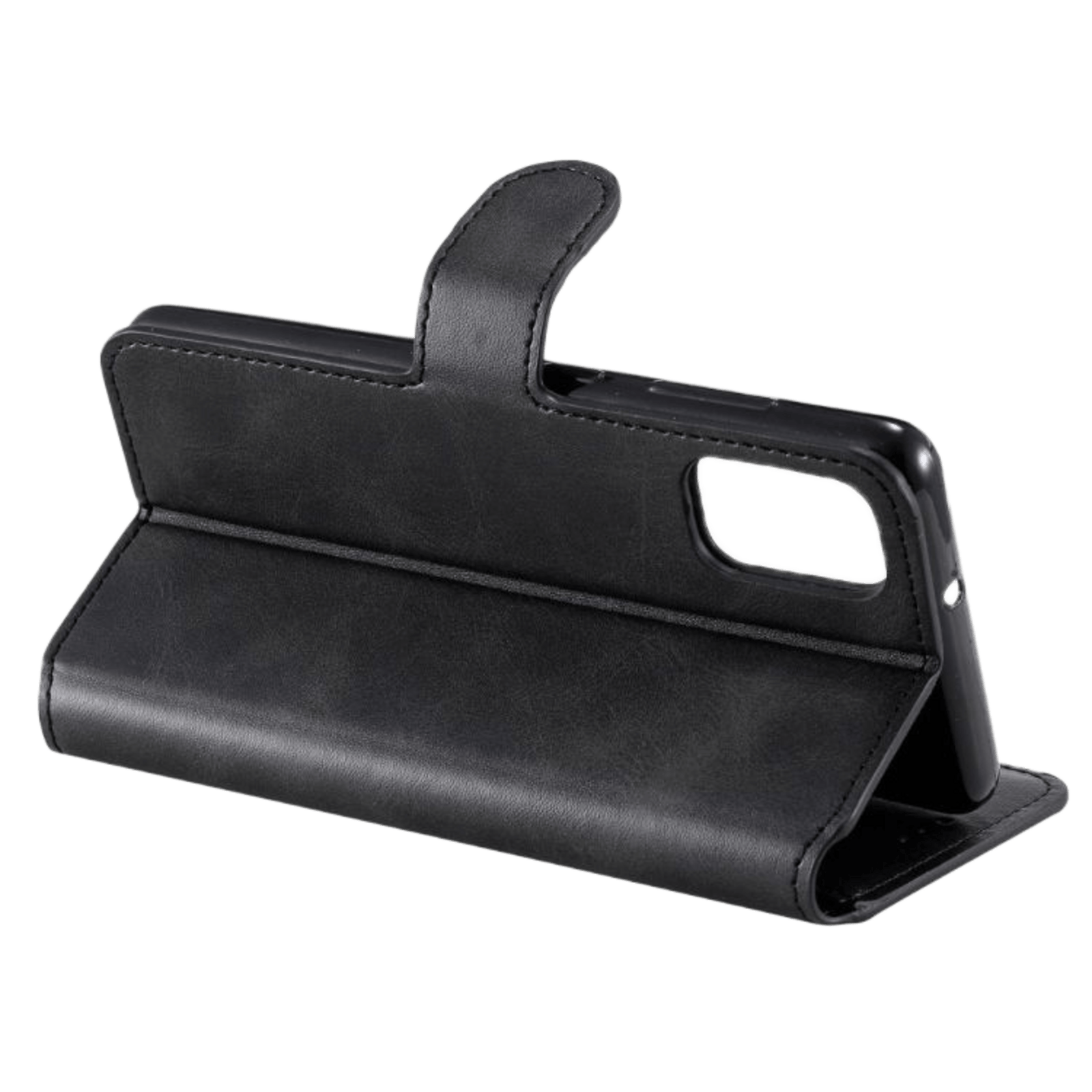 Mocaa Samsung Galaxy A41 Slim-Fit Boek Hoesje Zwart