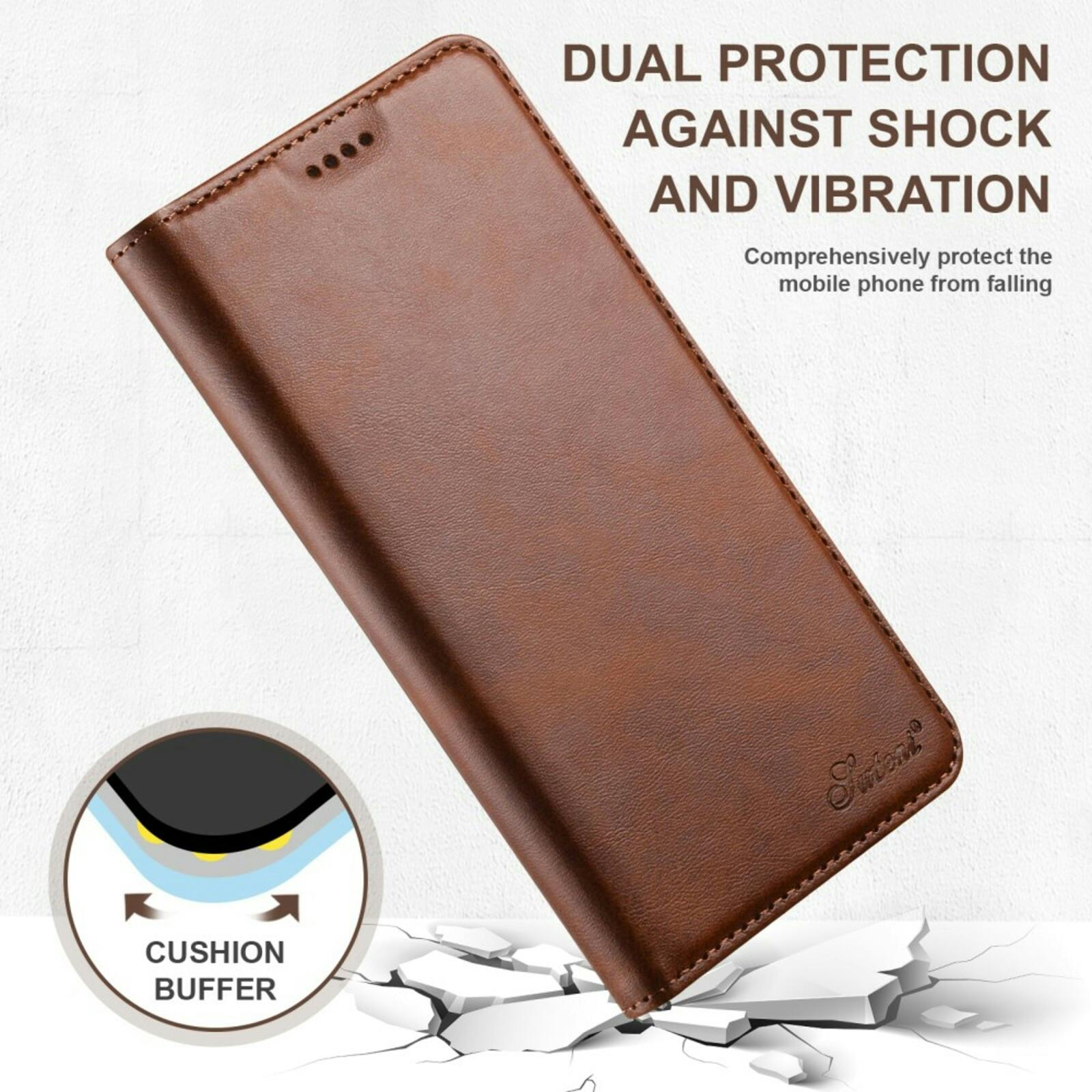 Suteni Samsung A54 Business Wallet Bruin