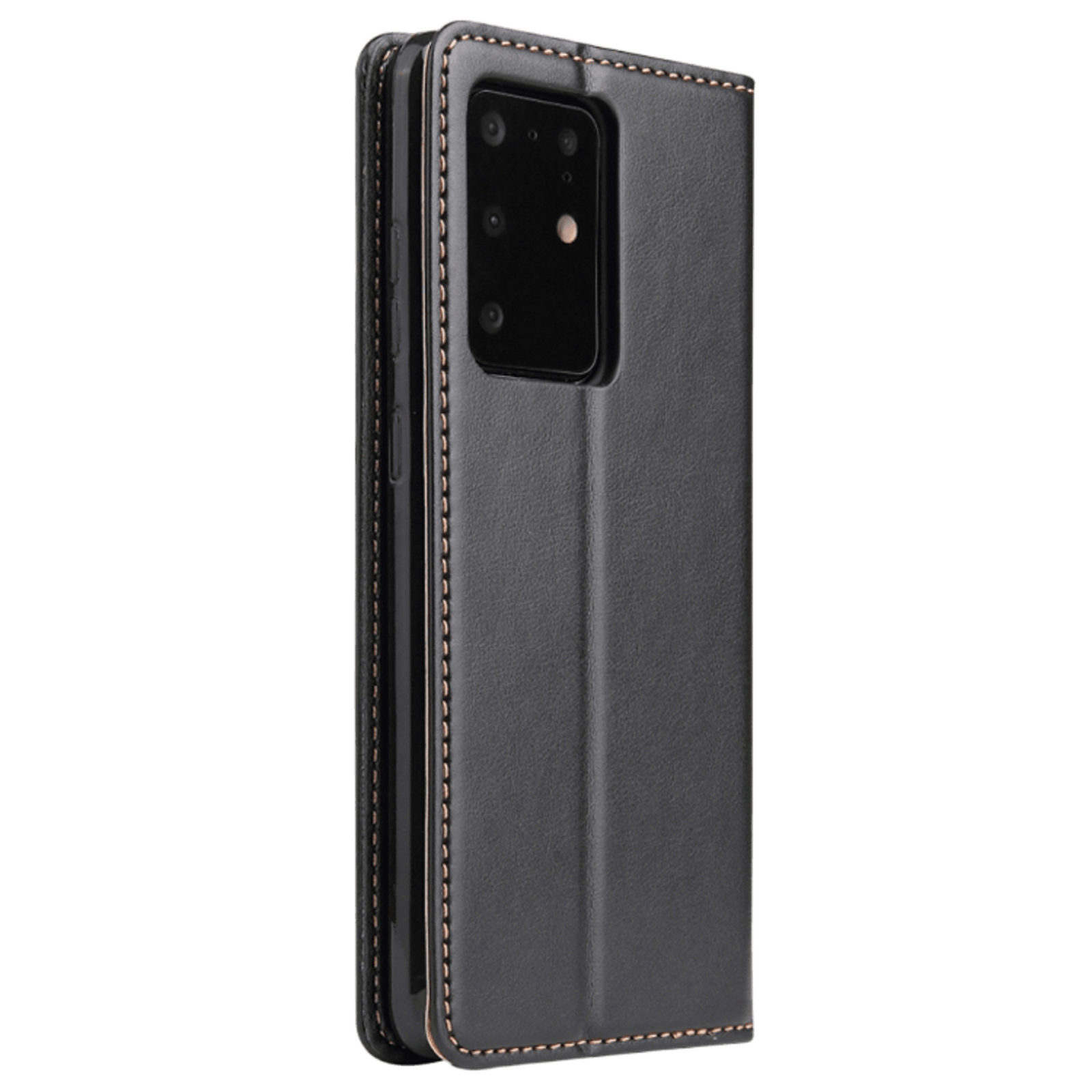 Fierre Shann Samsung Galaxy S20 Ultra Slim Wallet Hoesje Zwart