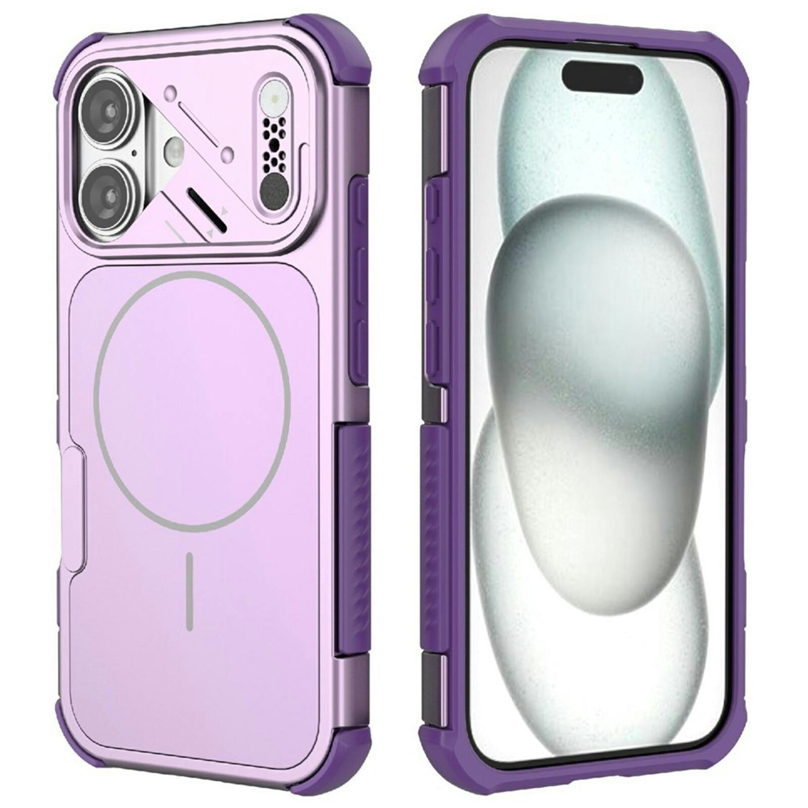 CaseBody Apple iPhone 16 Shockproof MagSafe Back Cover Paars