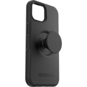 Otterbox Otter + Pop iPhone 14 Symmetry Hoesje Zwart - Voorkant