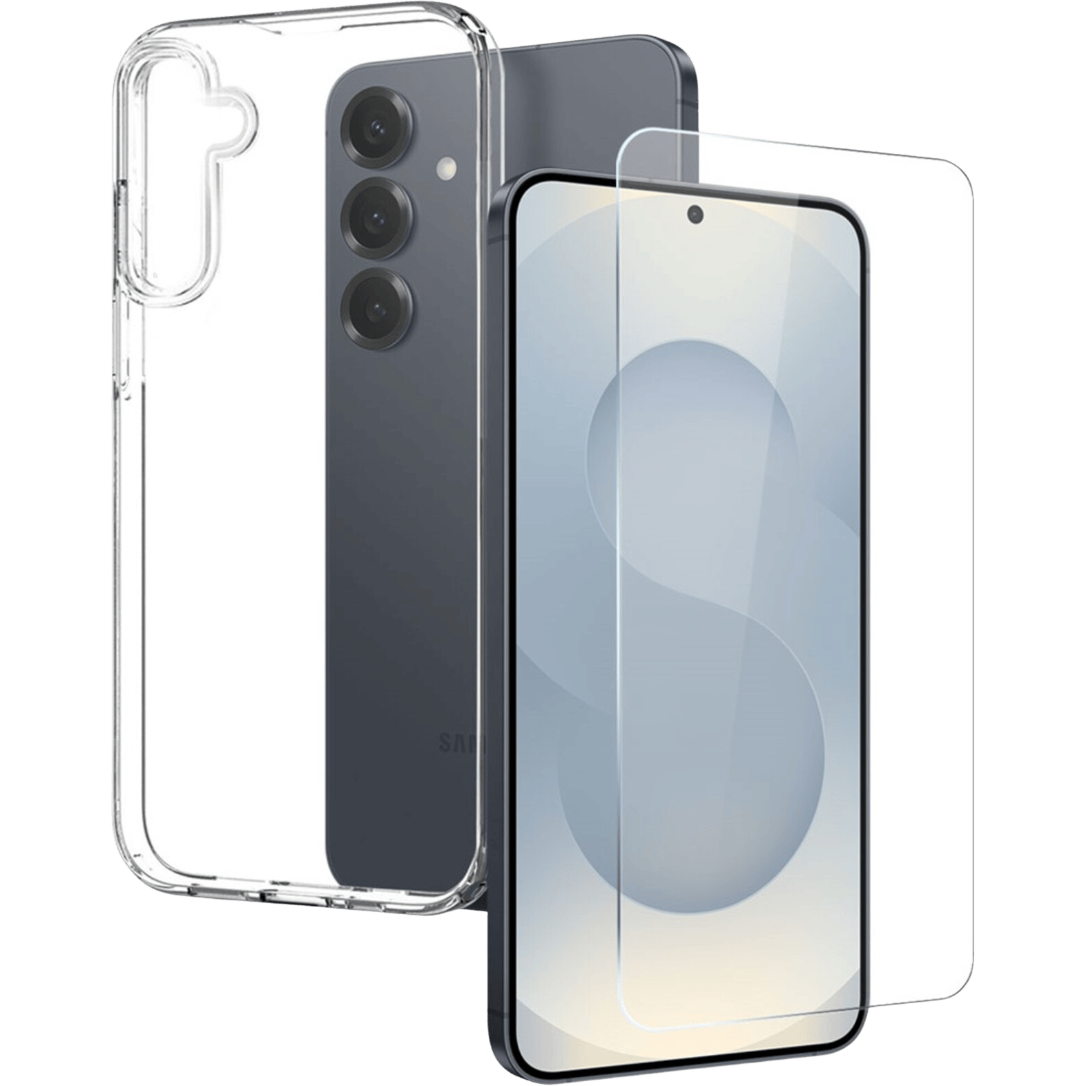 Northjo Samsung Galaxy S25 FE Hoesje en Screenprotector